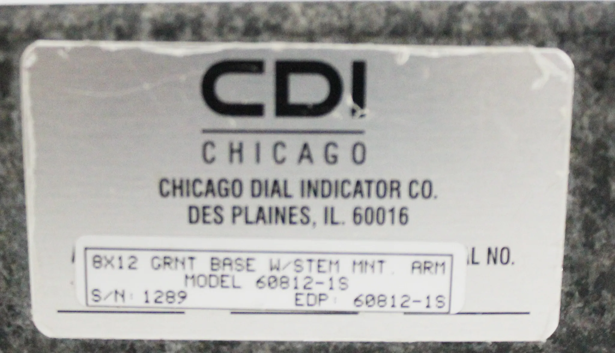 CDI Dial Indicator Comparator Stand 60812-1S w/ Electronic Digital Indicator