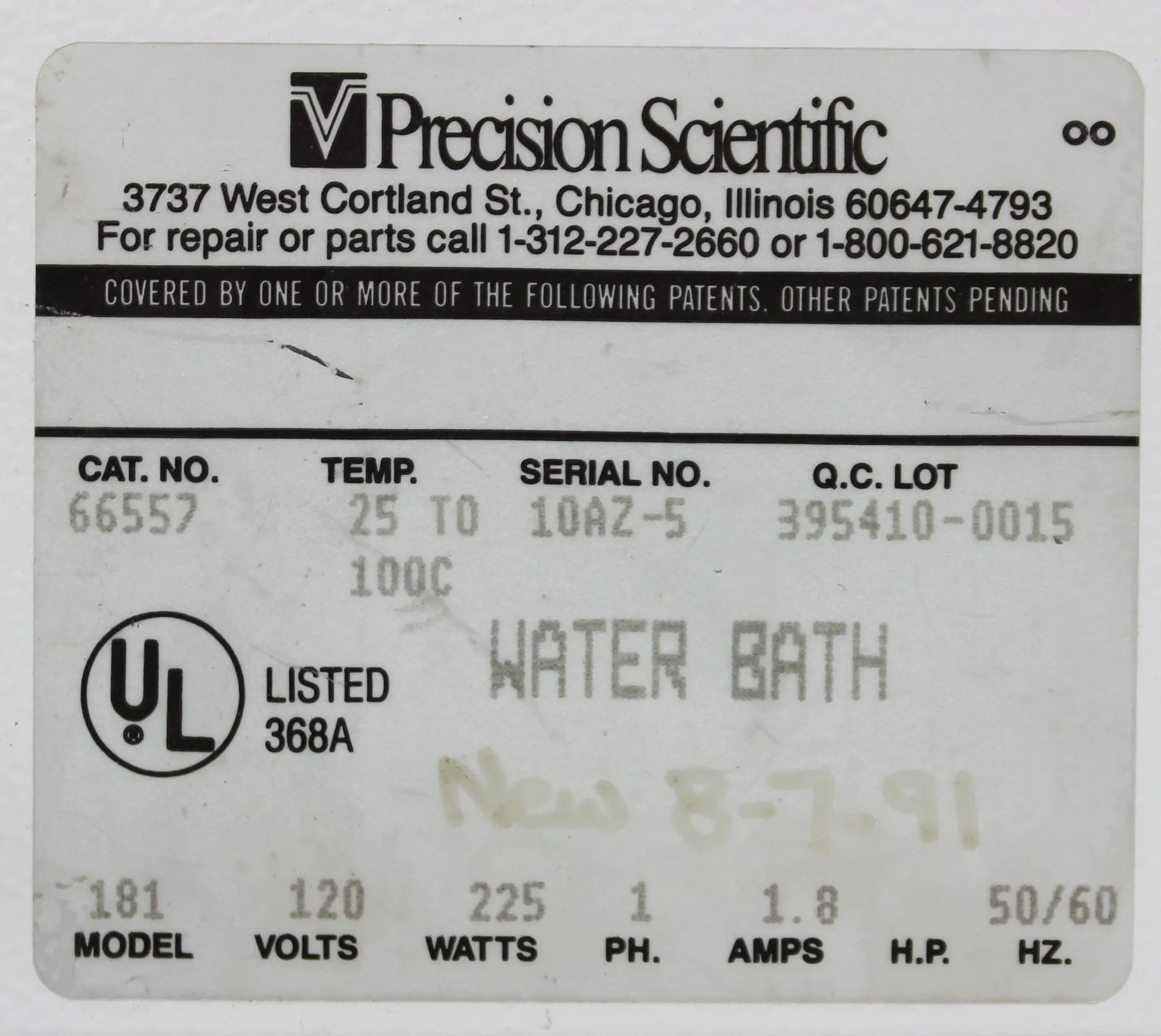 Precision 181 Water Bath