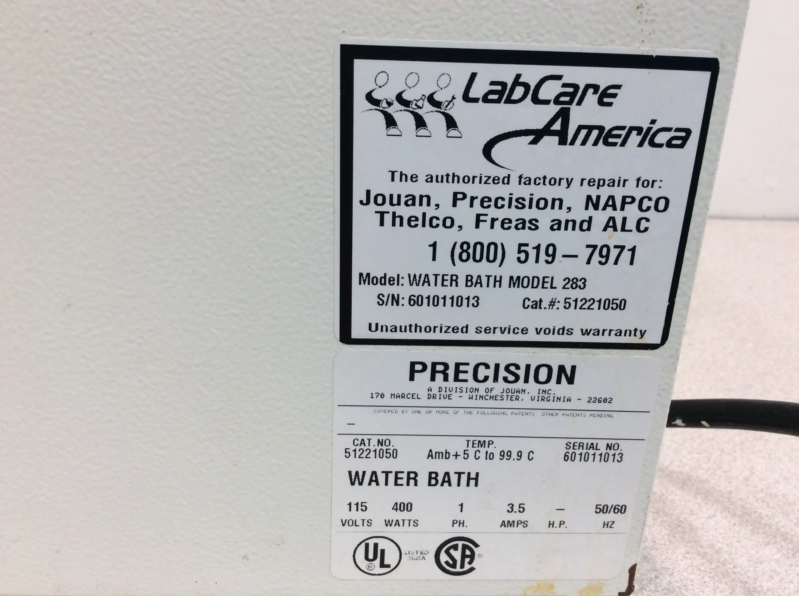 Precision 283 General Purpose Model 51221050 Water Bath