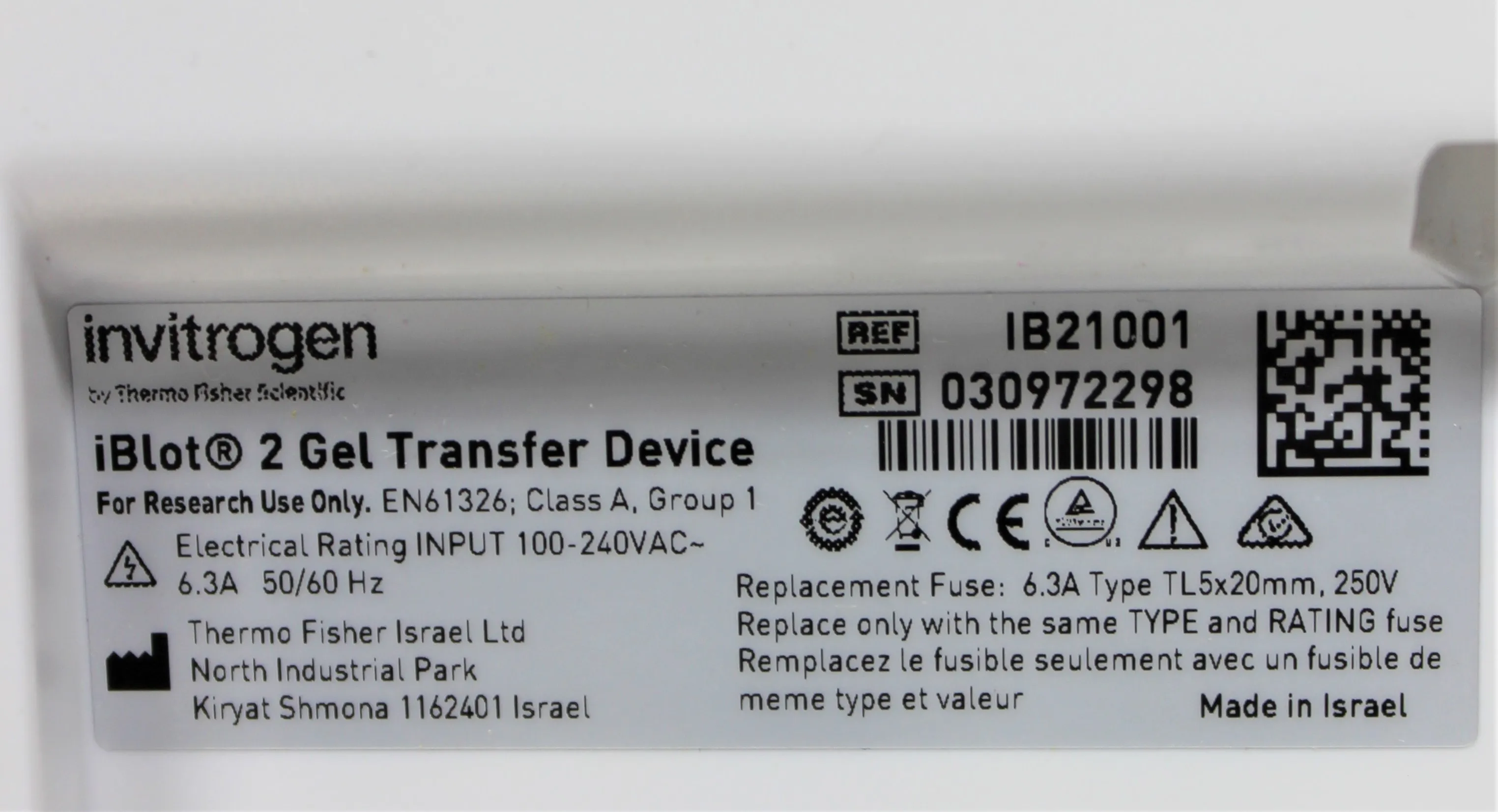 Invitrogen iBlot 2 Gel Transfer Device - IB21001