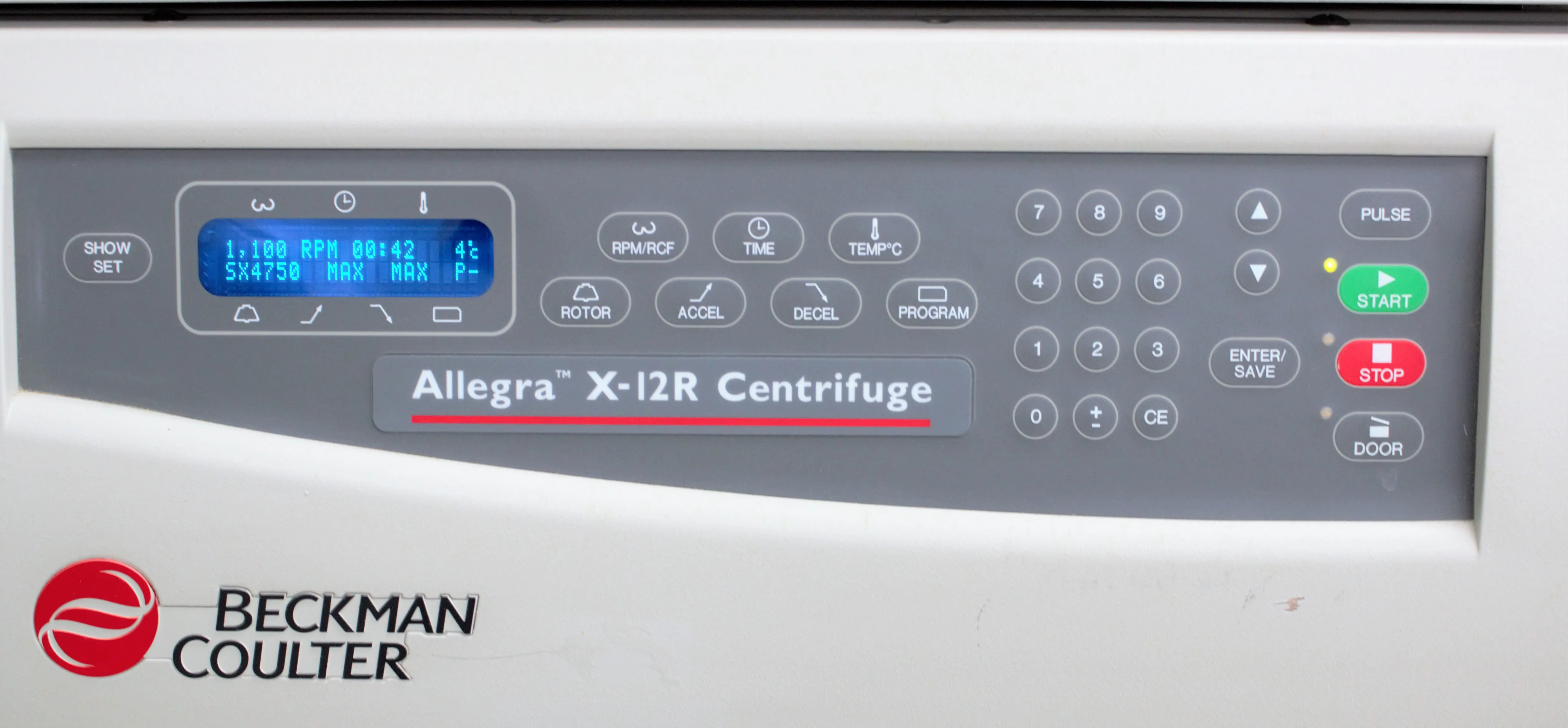 Beckman Coulter Allegra Centrifuge X12R Refrigerated Benchtop Centrifuge with SX4750 Swinging-Bucket Rotor