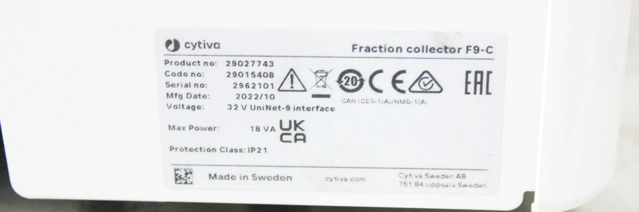 Cytiva AKTA Pure 150M Chromatography System with Fraction Collector F9-C, 29046694