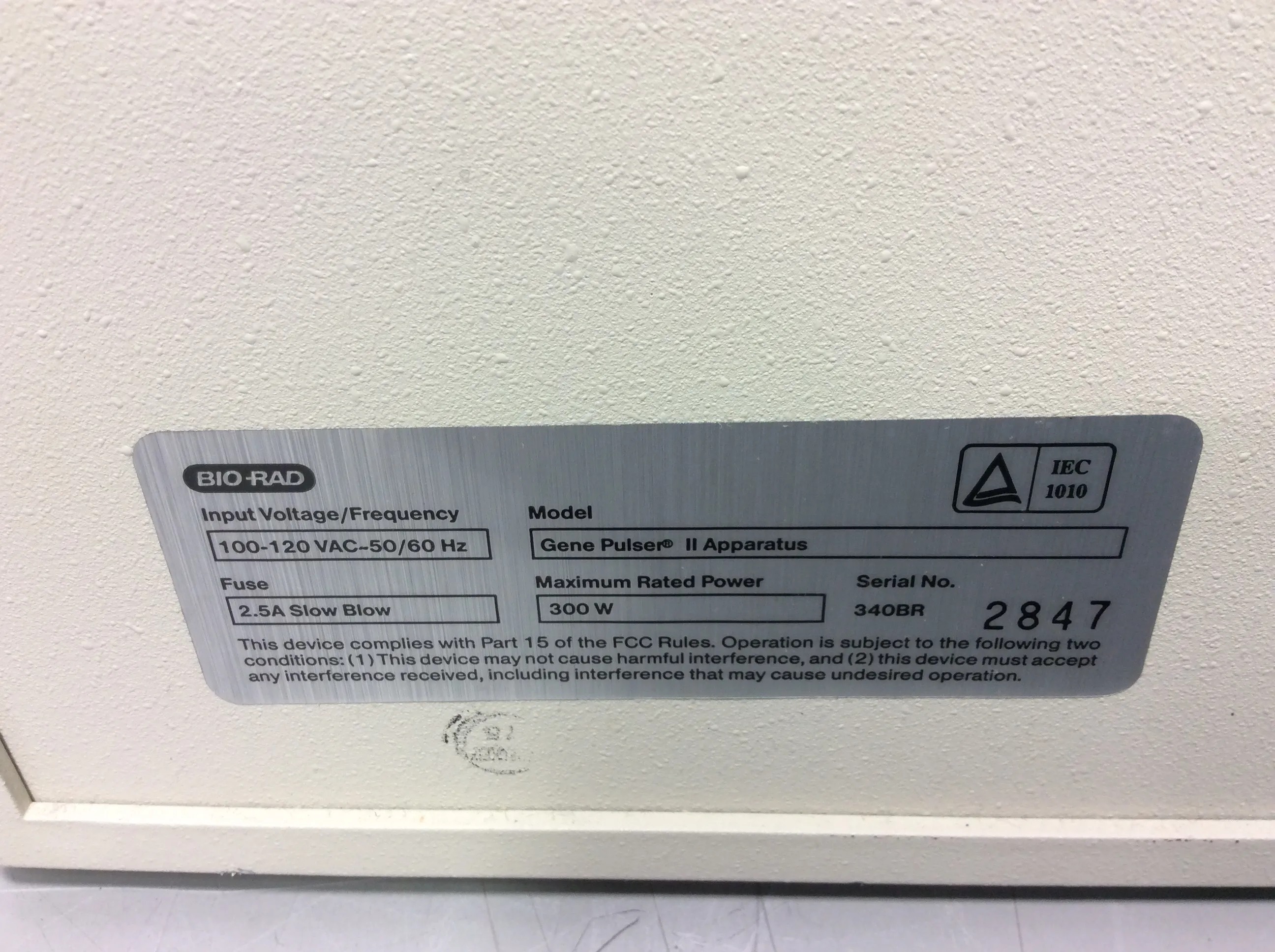 BIO-RAD Gene Pulser II Apparatus Electroporation System