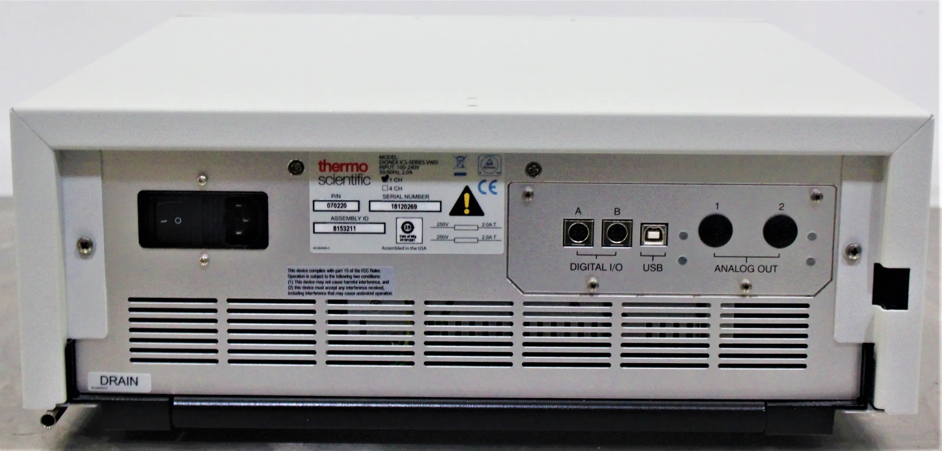 Thermo Scientific Dionex ICS-Series VWD Variable Wavelength Detector