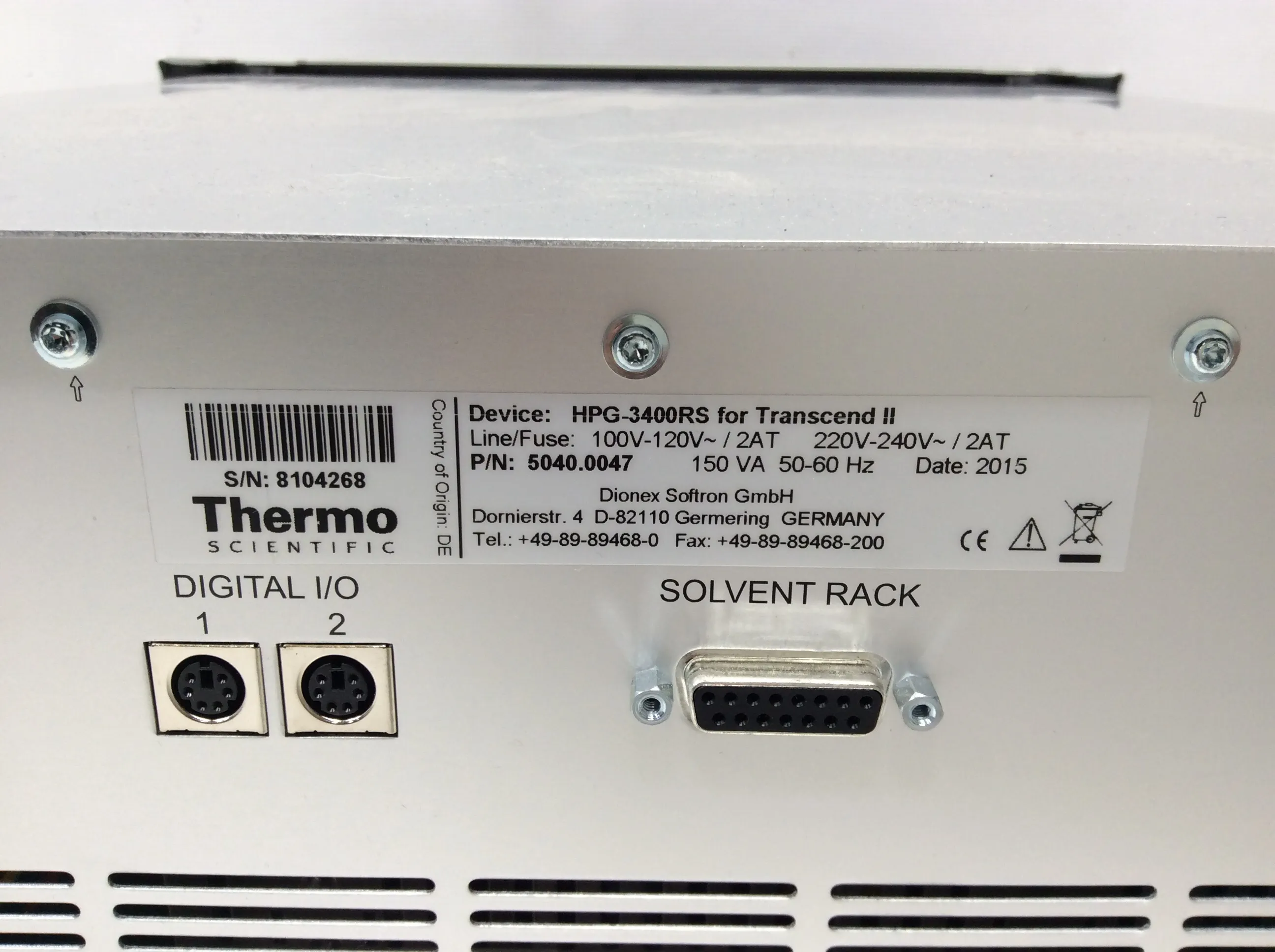 Thermo Scientific Dionex UltiMate 3000 RS Pump UHPLC Focused 5040.0047