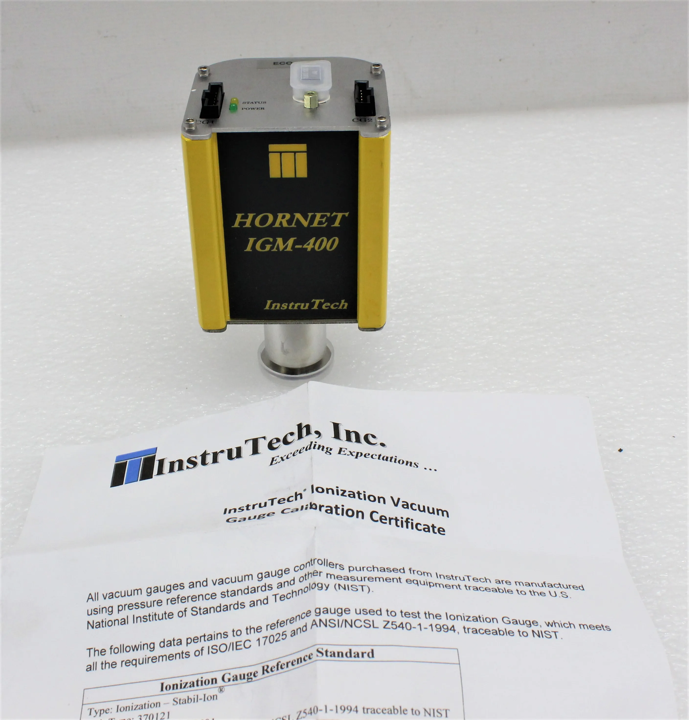 Used InstruTech IGM402YBX-TF1A Hot Cathode Bayard-Alpert Ionization Vacuum Gauge Module - Accessory