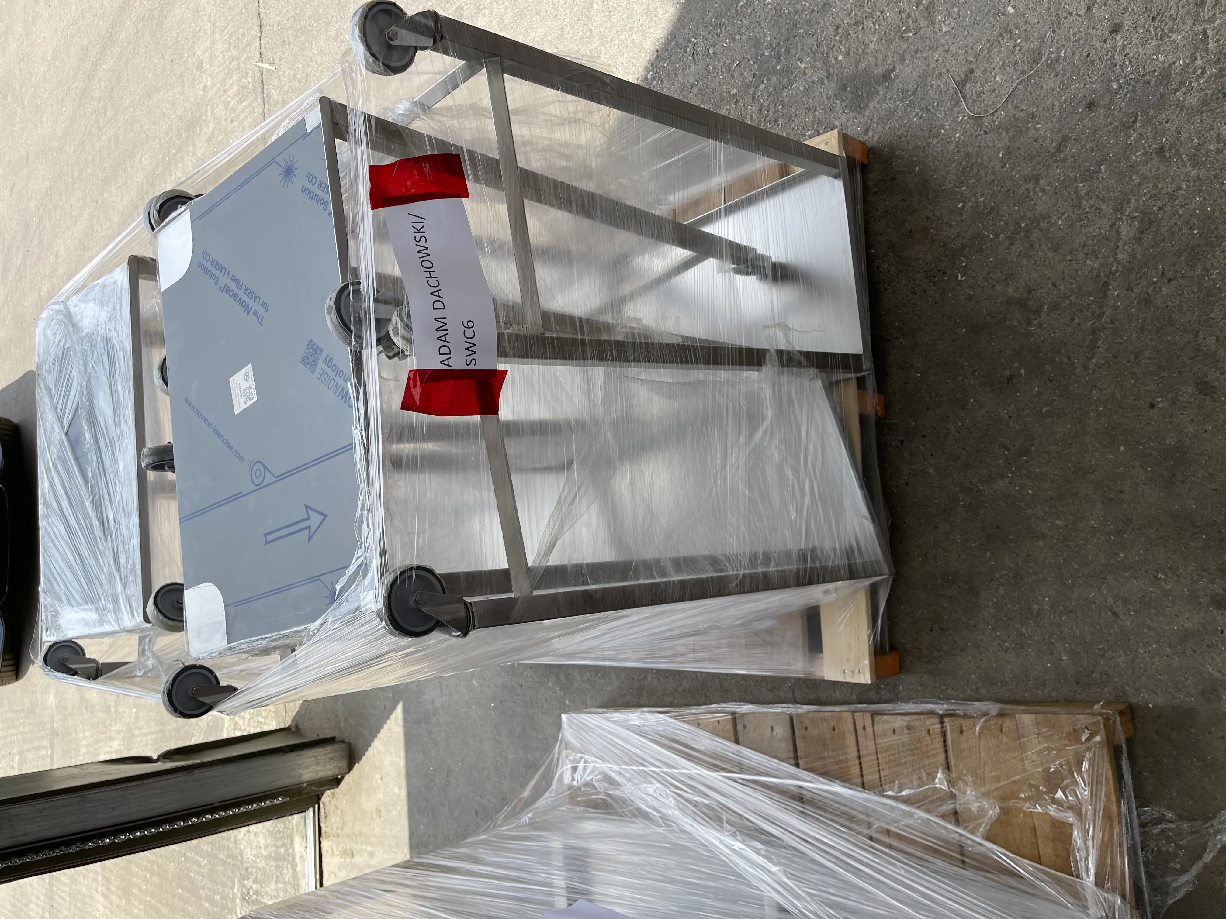 Stainless Steel Work Platform on Wheels