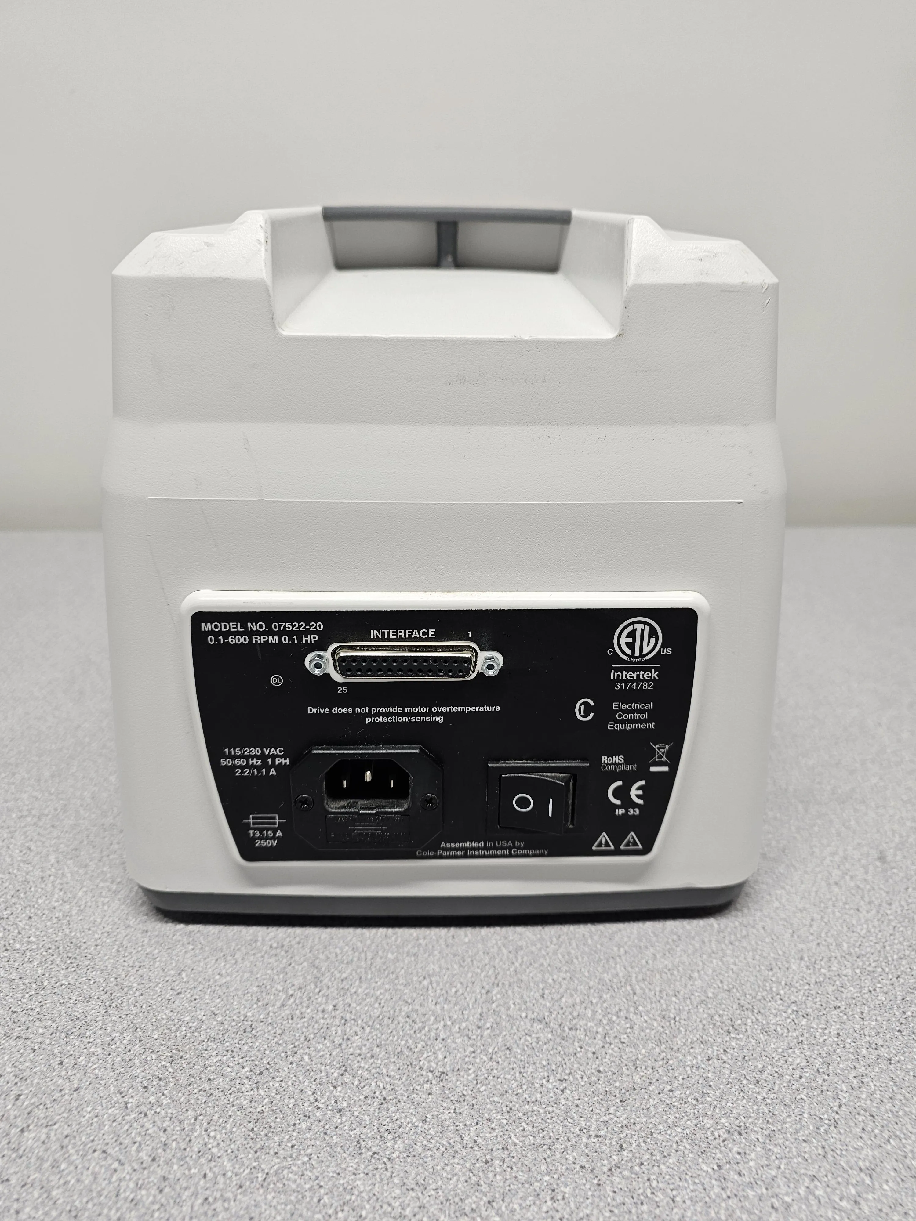 Cole-Parmer Masterflex L/S 77201-60 Easy-Load II Peristaltic Pump