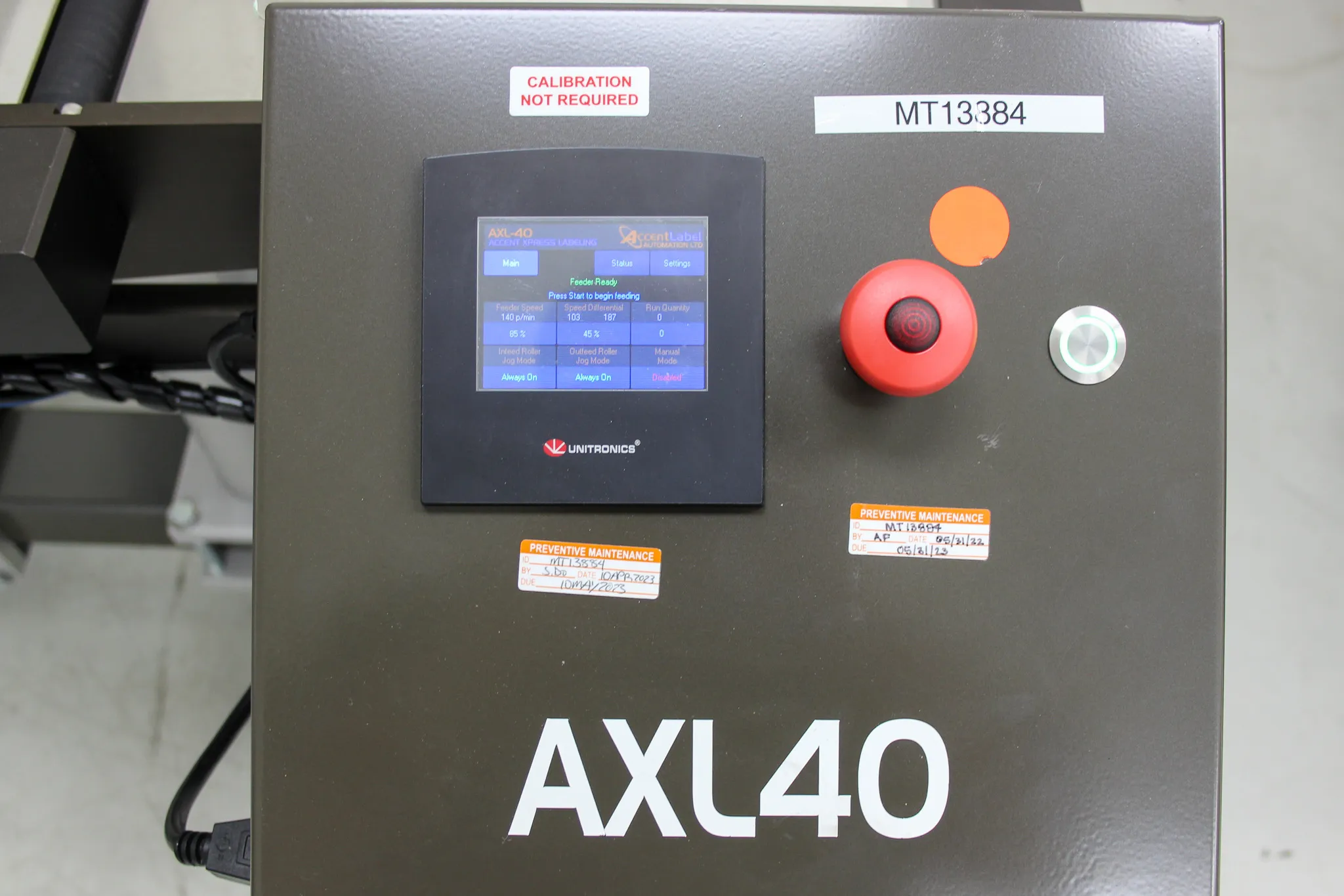 AccentLabel Automation Fully Automatic Pouch Labeler Model AXL40