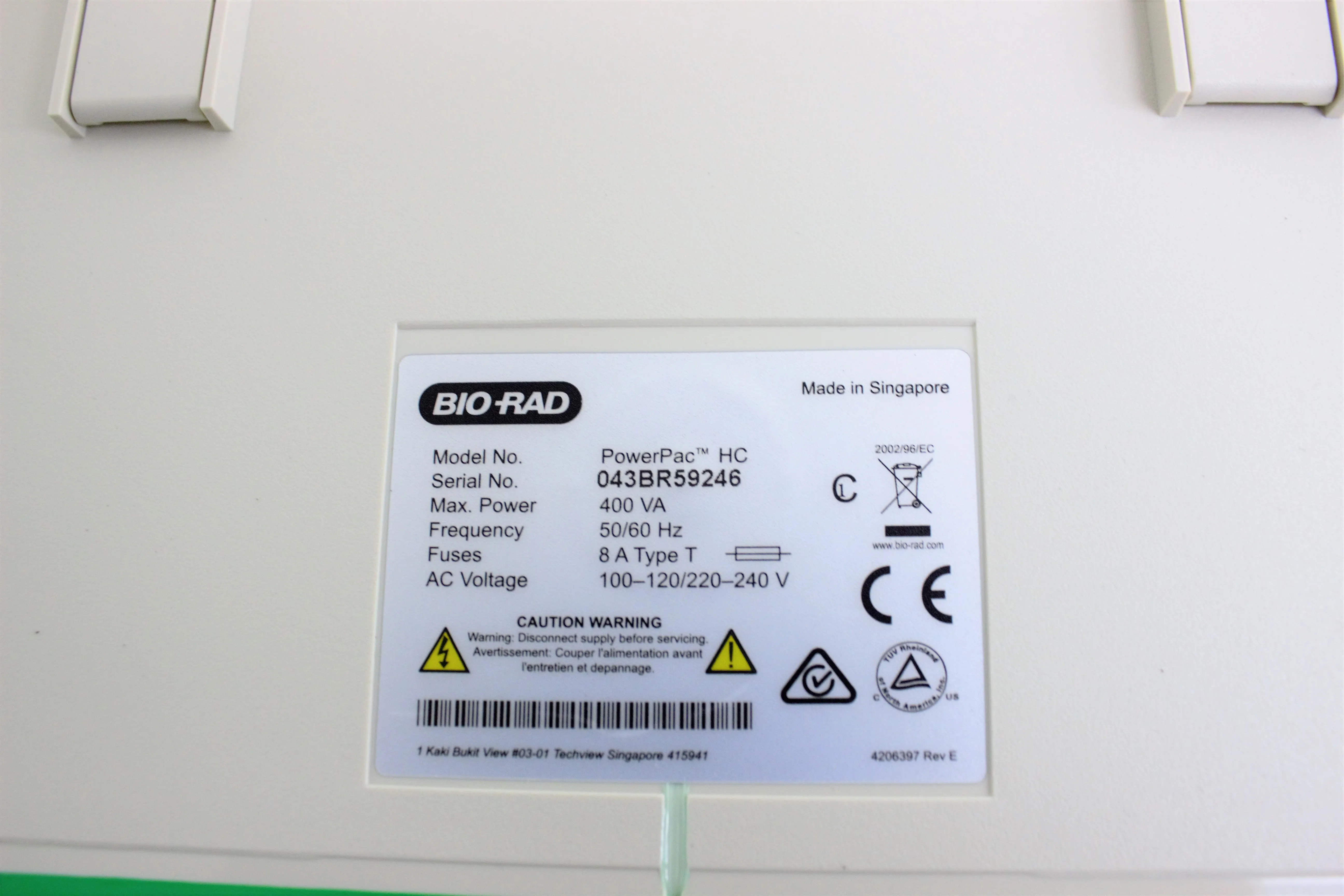 Bio-Rad PowerPac HC Electrophoresis Power Supply 250V 3.0A 300W