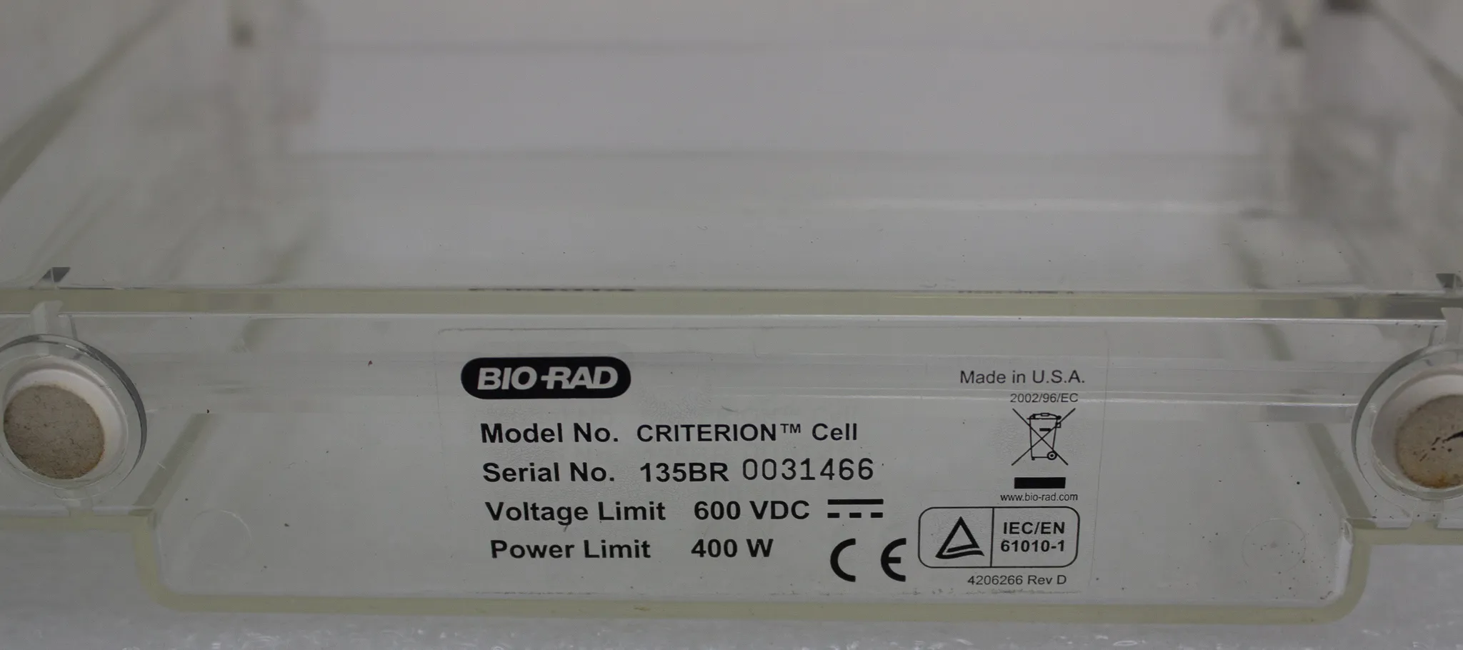 Bio Rad Criterion Cell Midi Electrophoresis Cell