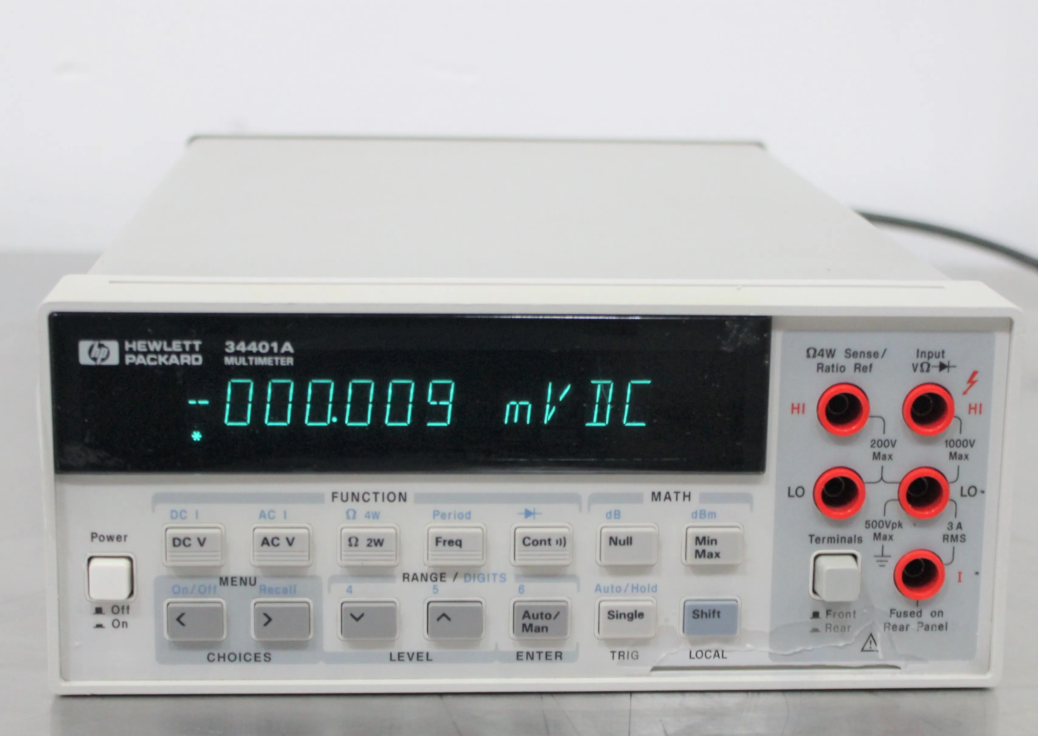 Used Hewlett Packard 34401A 6.5 Digit Bench Multimeter with 30-Day Warranty