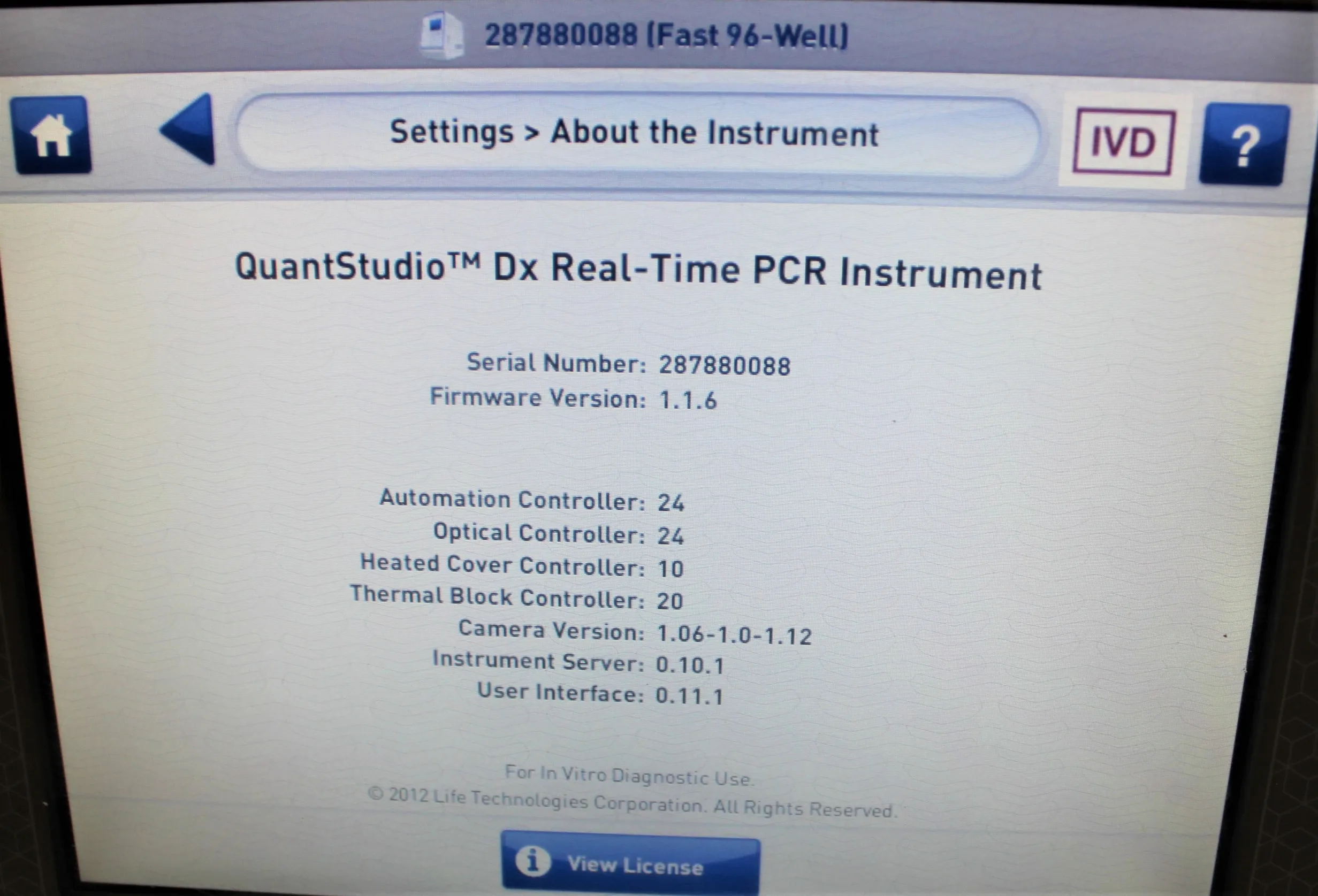 Applied Biosystems QuantStudio Dx Real-Time PCR Instrument 96-Well Fast Block