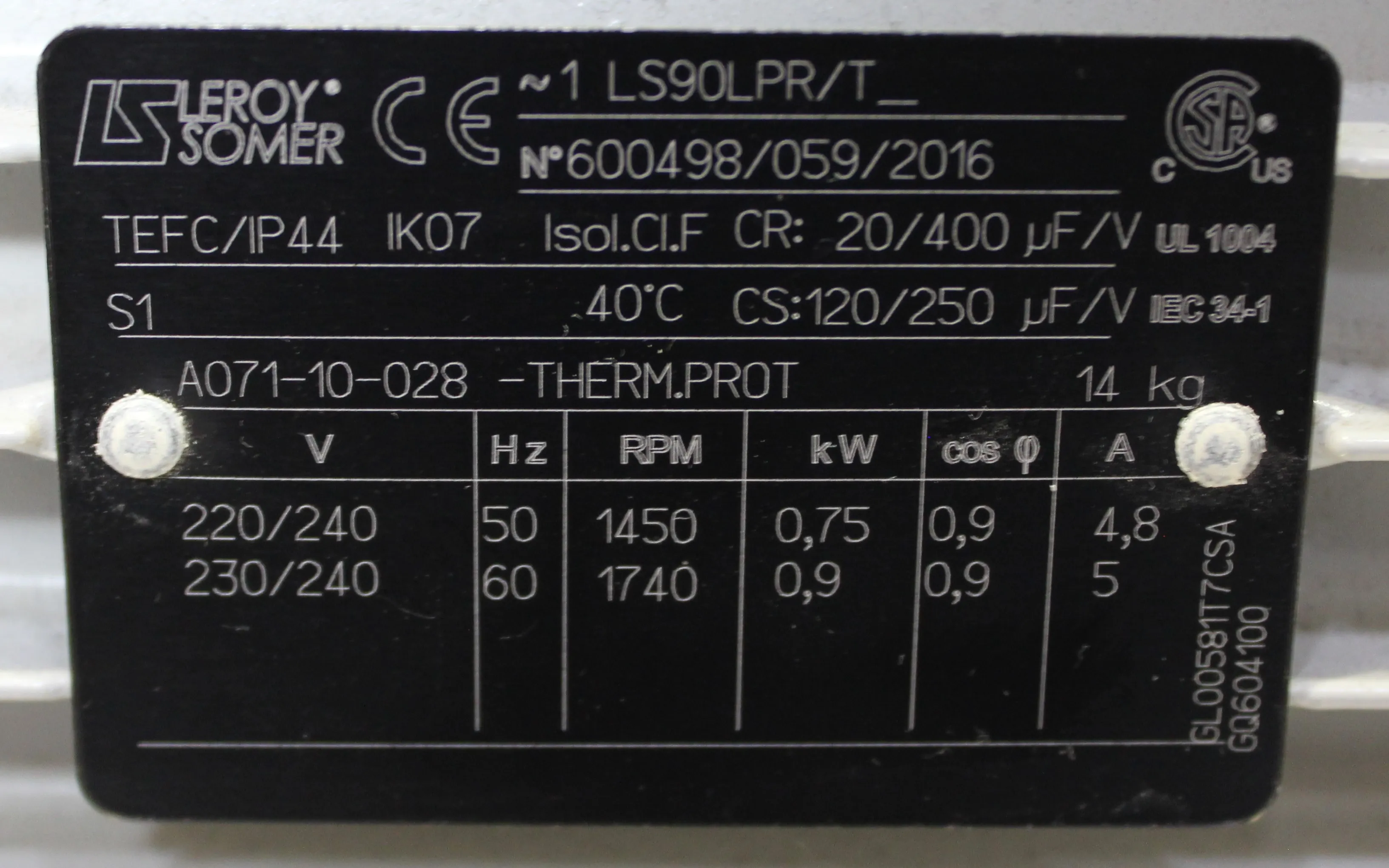 Edwards A374-15-903 E2M30 Rotary Vane Mechanical Vacuum Pump