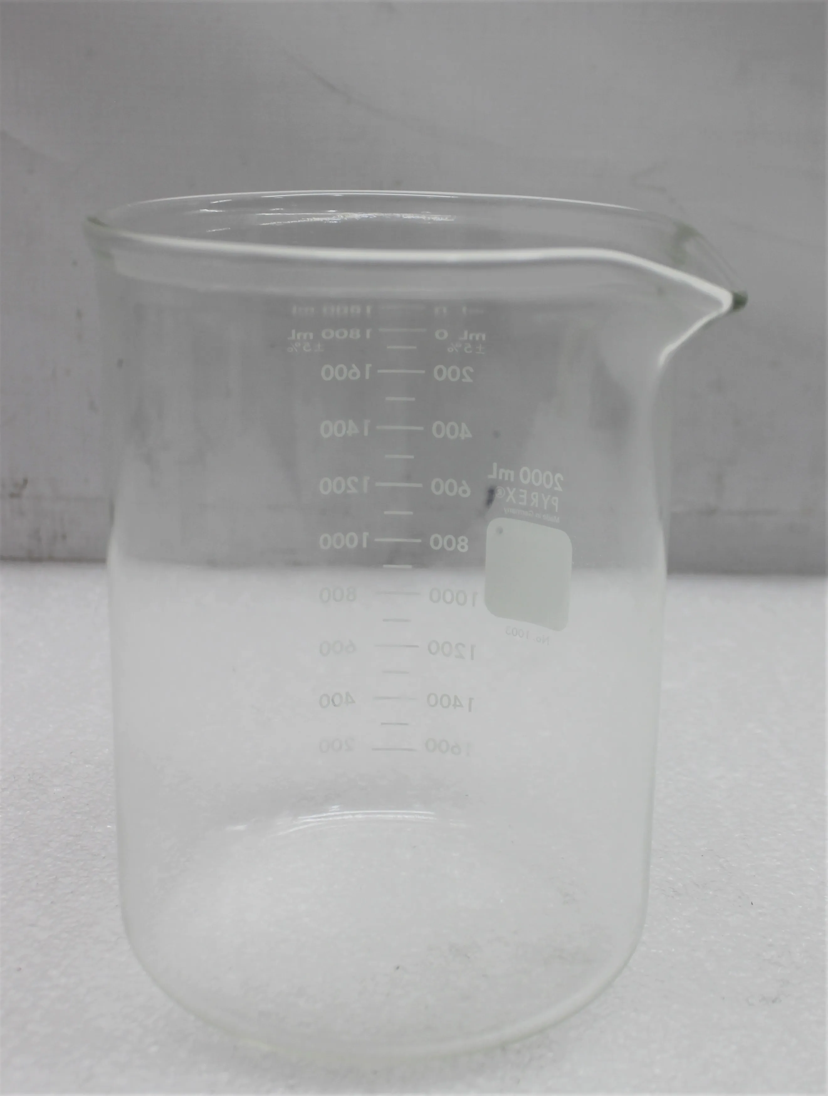 Pyrex 1003 Glassware Beaker 2000 mL Laboratory Equipment