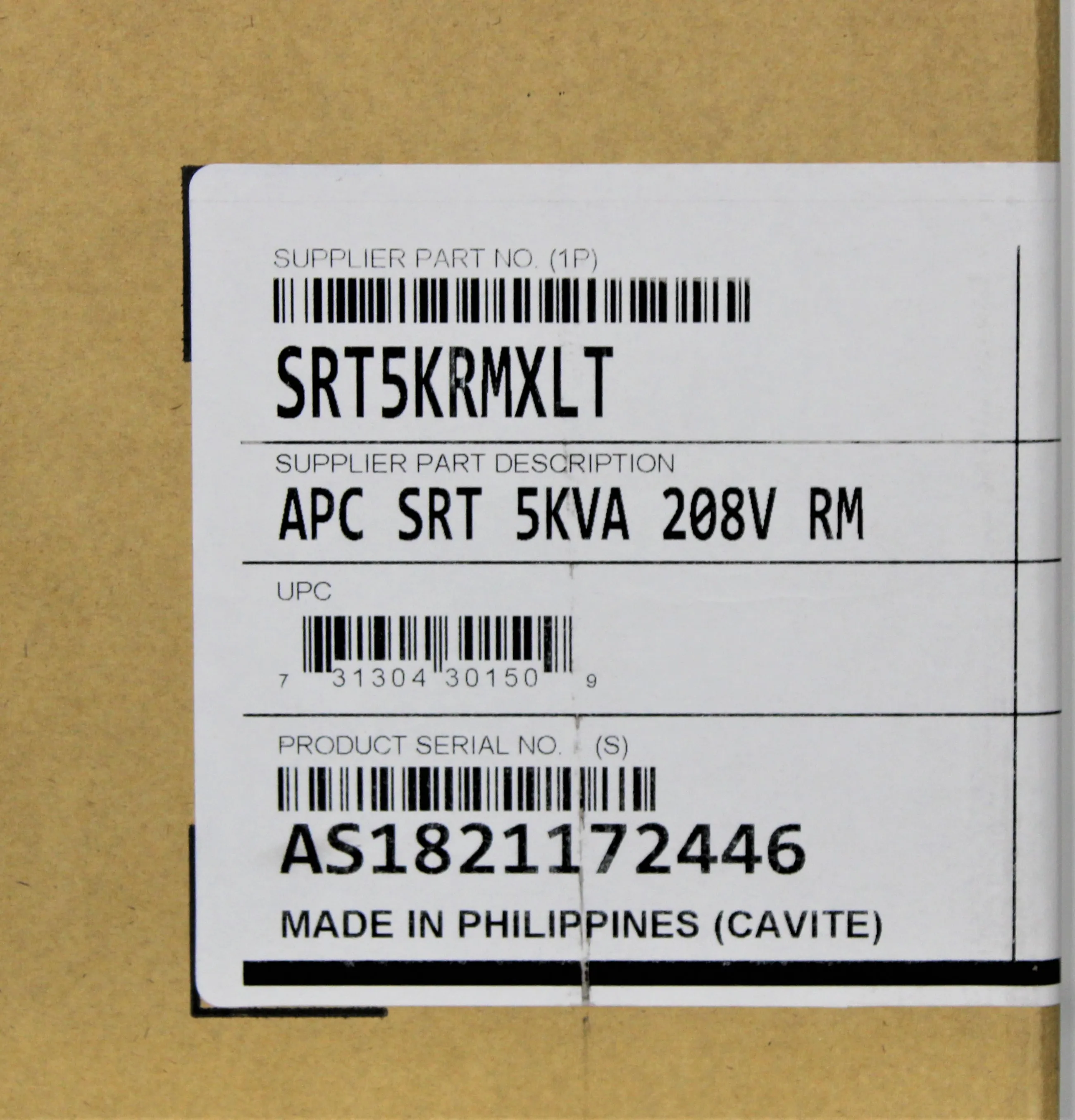 APC SRT5KRMXLT UPS