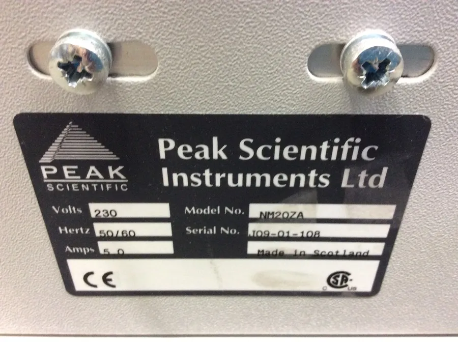 Peak Scientific NM20ZA Gas Generator API Systems High Purity Nitrogen Generator