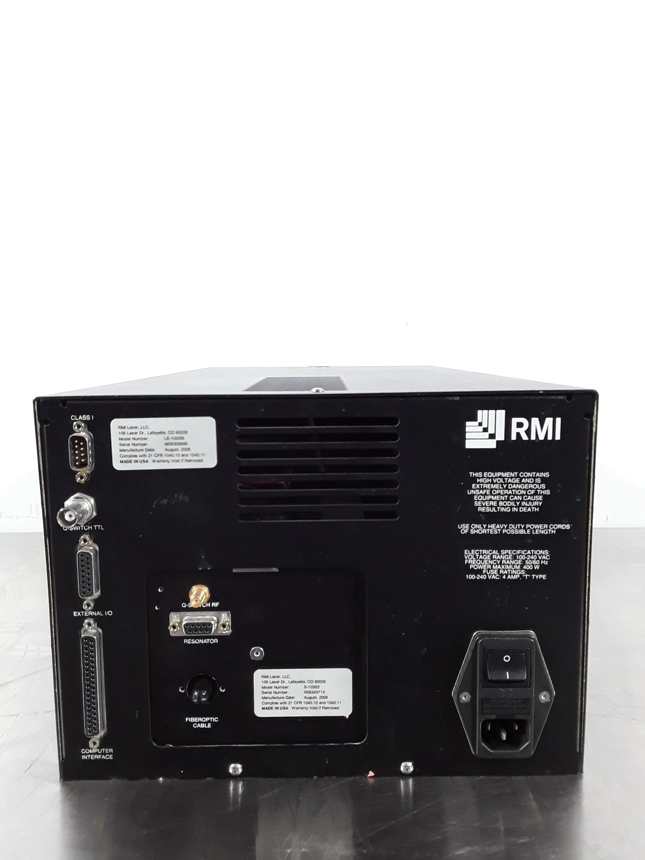 RMI Laser Division F-00306QSCE Laser Diode Controller