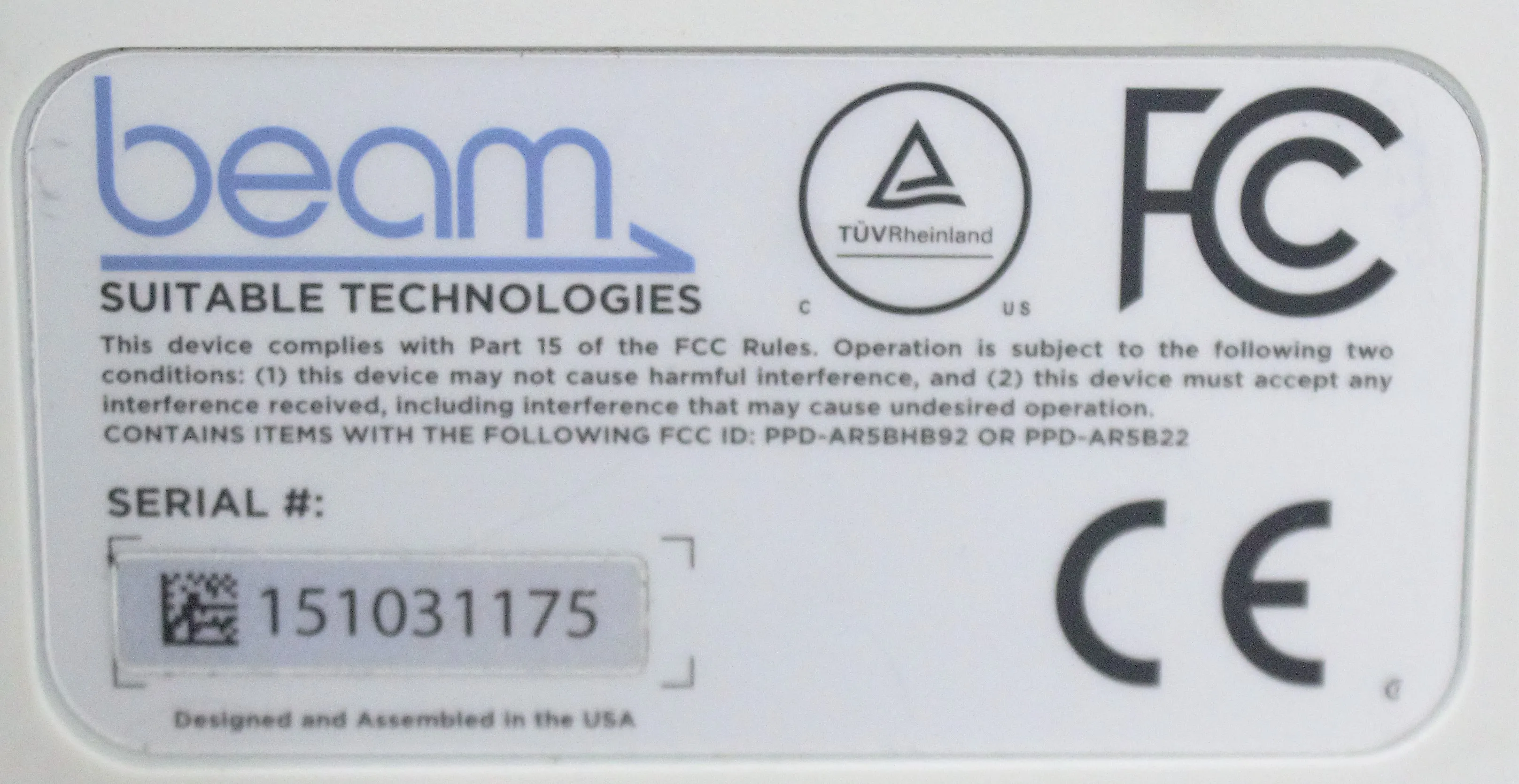 Used Beam Suitable Technologies RBG Bot Telepresence Robot 240V 50Hz/60Hz 30-Day Warranty