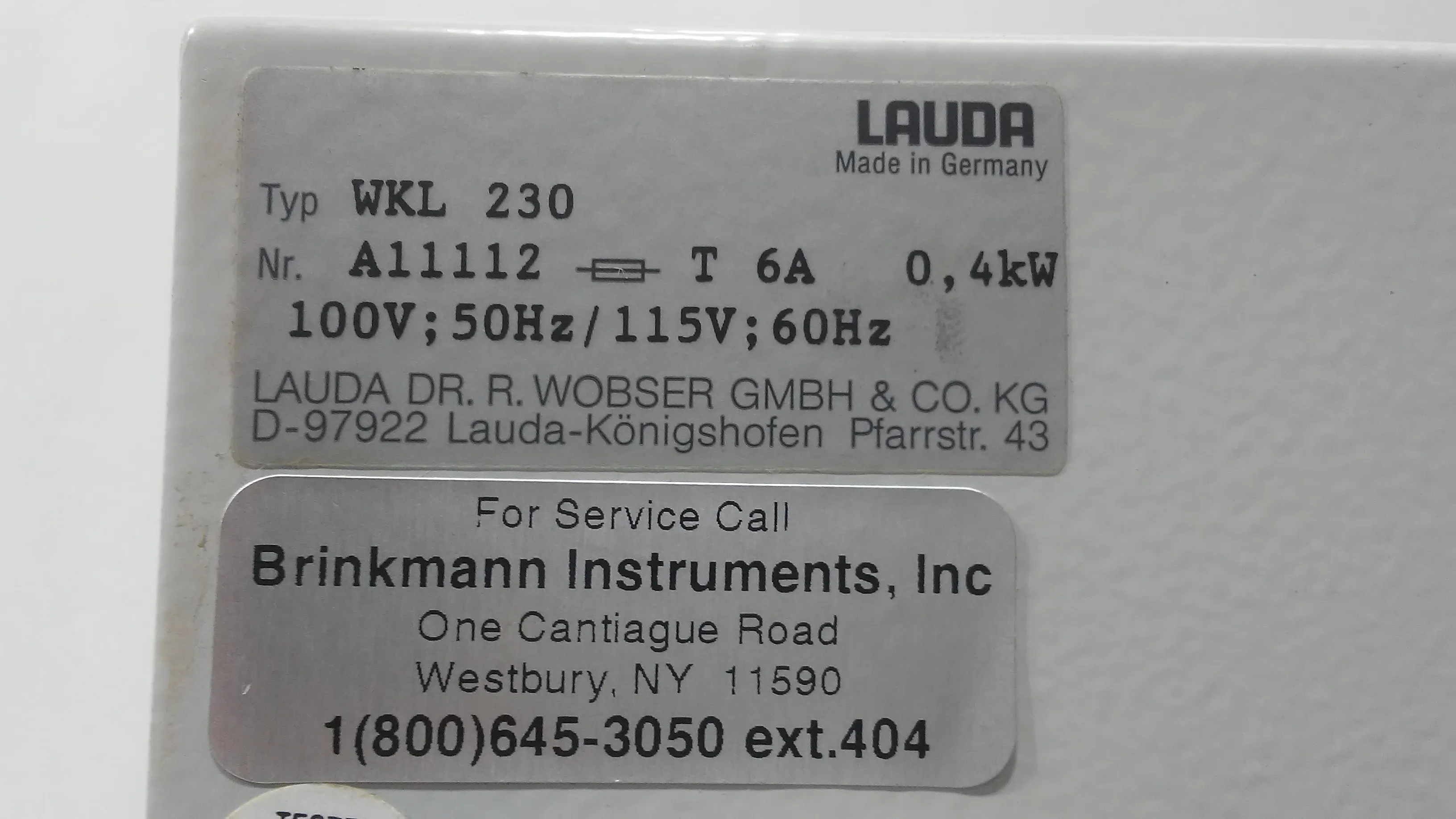 Lauda WKL 230 Water Circulation Cooler - Used Lab Equipment - 30-Day Warranty