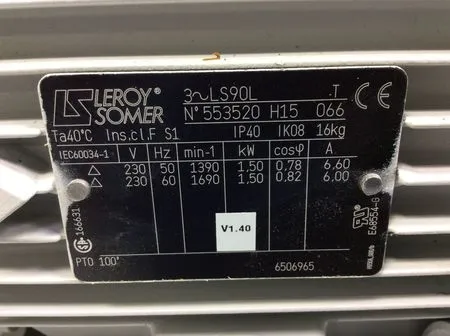 Sogevac SV 40/65 BIFC Vacuum Pump