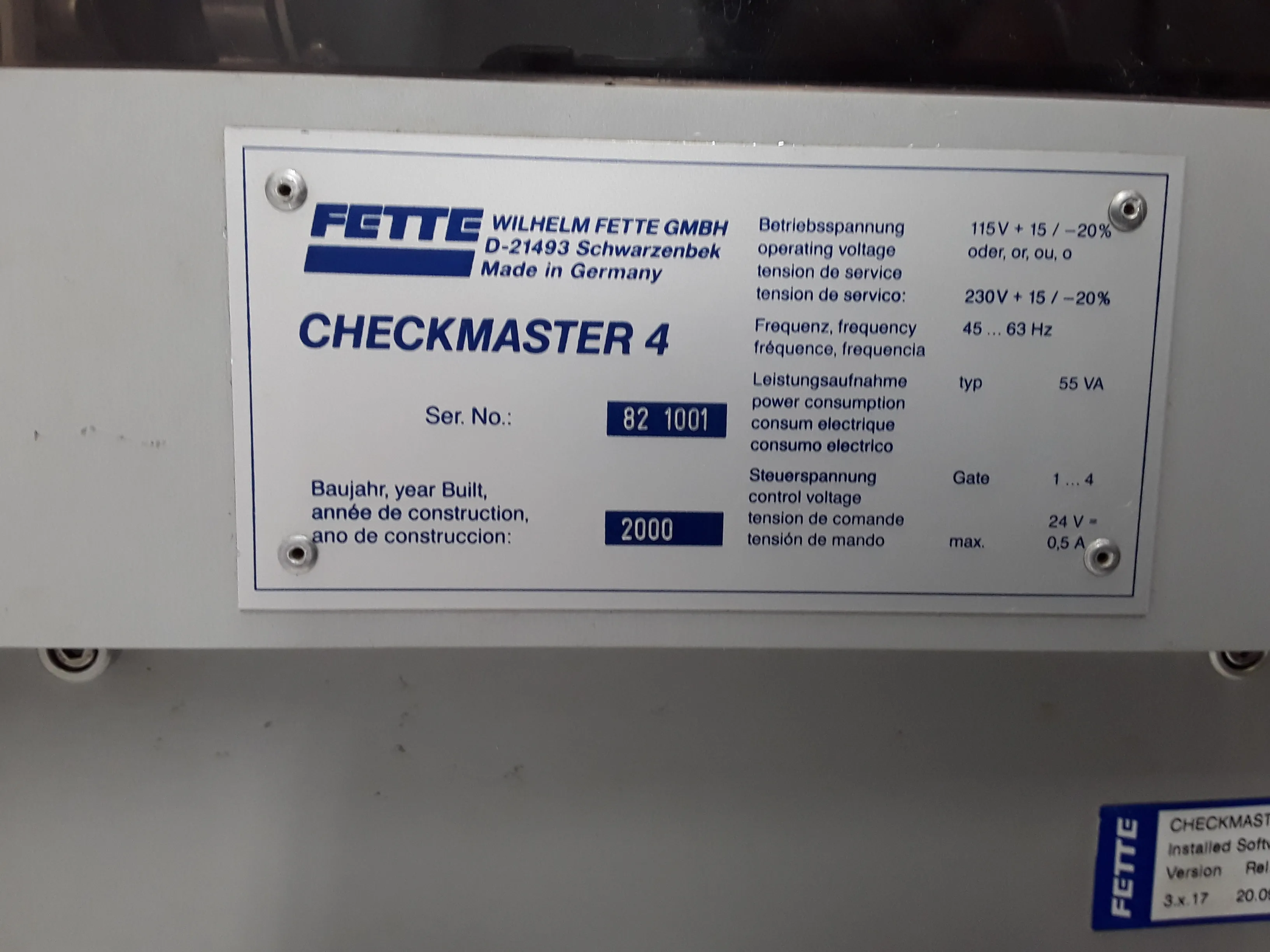 Fette Checkmaster 4 Tablet Hardness Tester with Mettler AB-54 Scale