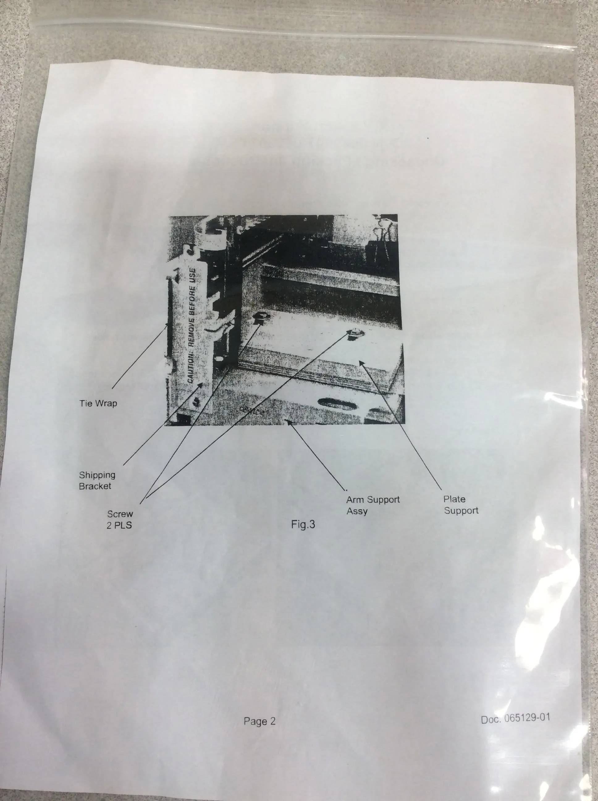 Thermo Fisher X, Y, Z Arm Support 054204T - Laboratory Accesory