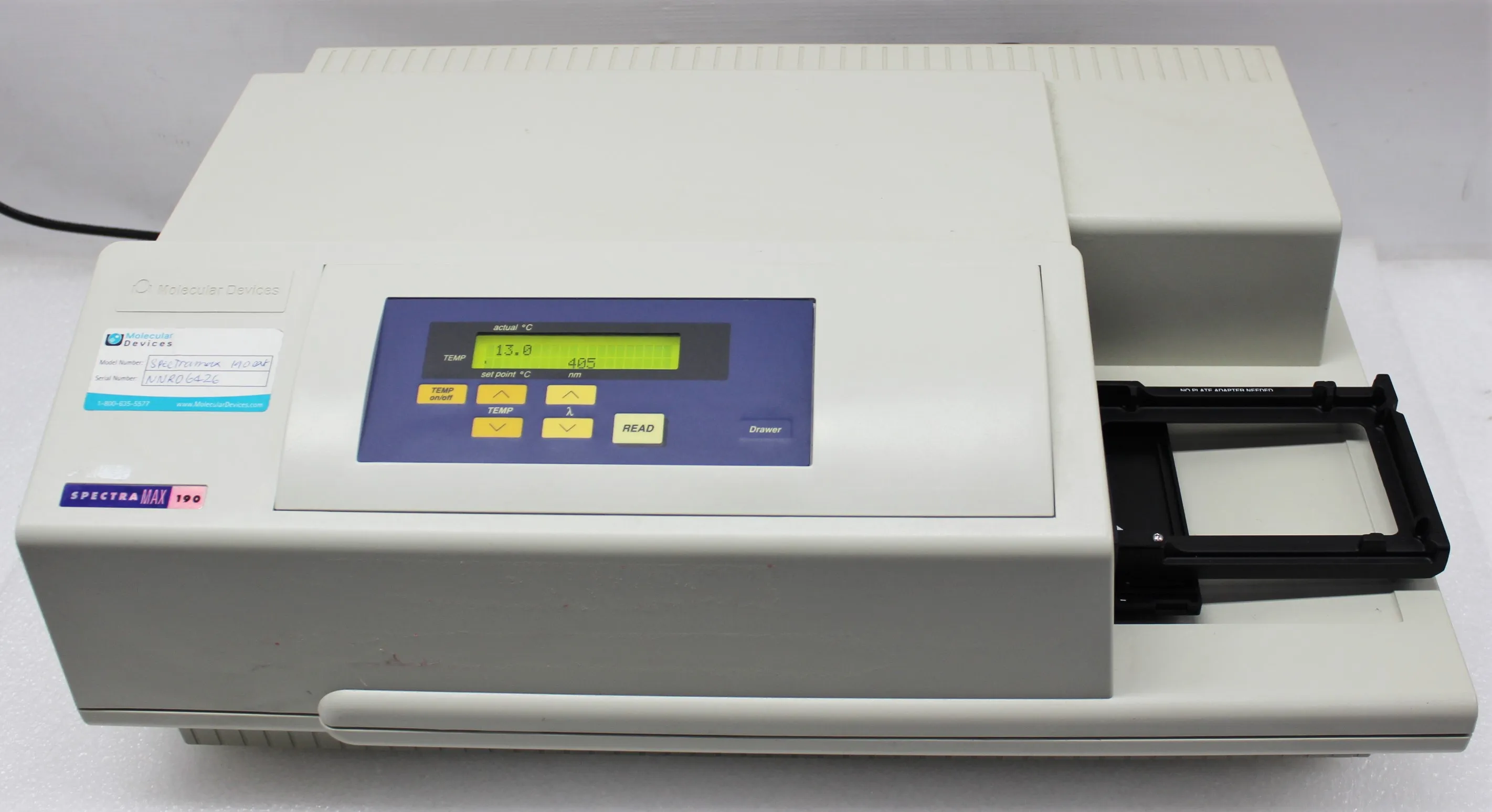 Molecular Devices SpectraMax 190 UV-Vis Microplate Reader with PathCheck Sensor