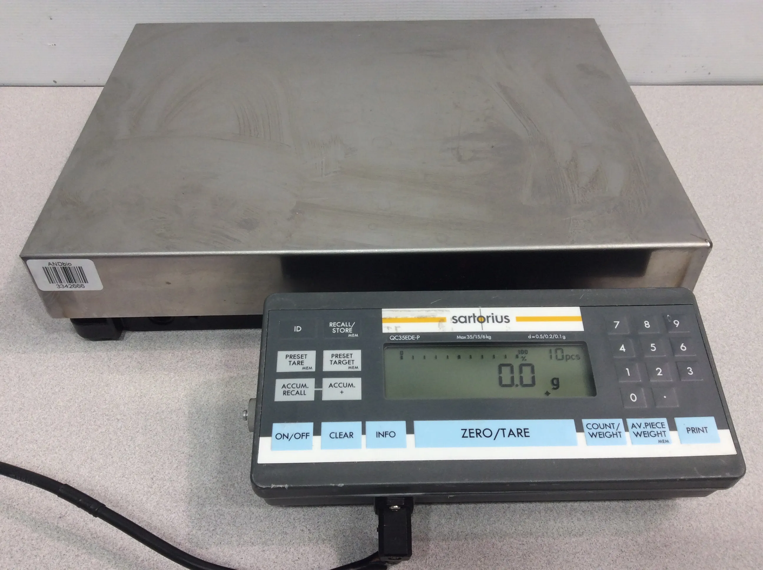 Sartorius QC35EDE-P0UR 77Lb Benchtop Scale