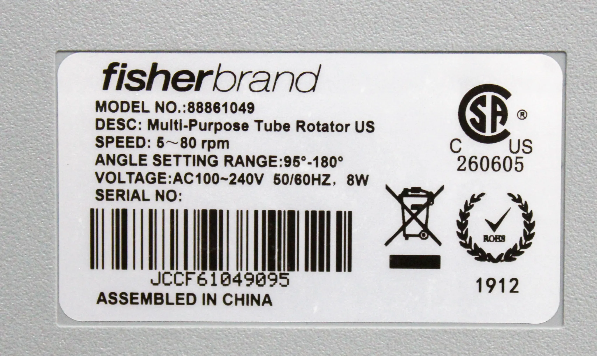 Fisherbrand Multi Purpose Tube Rotator 88881049