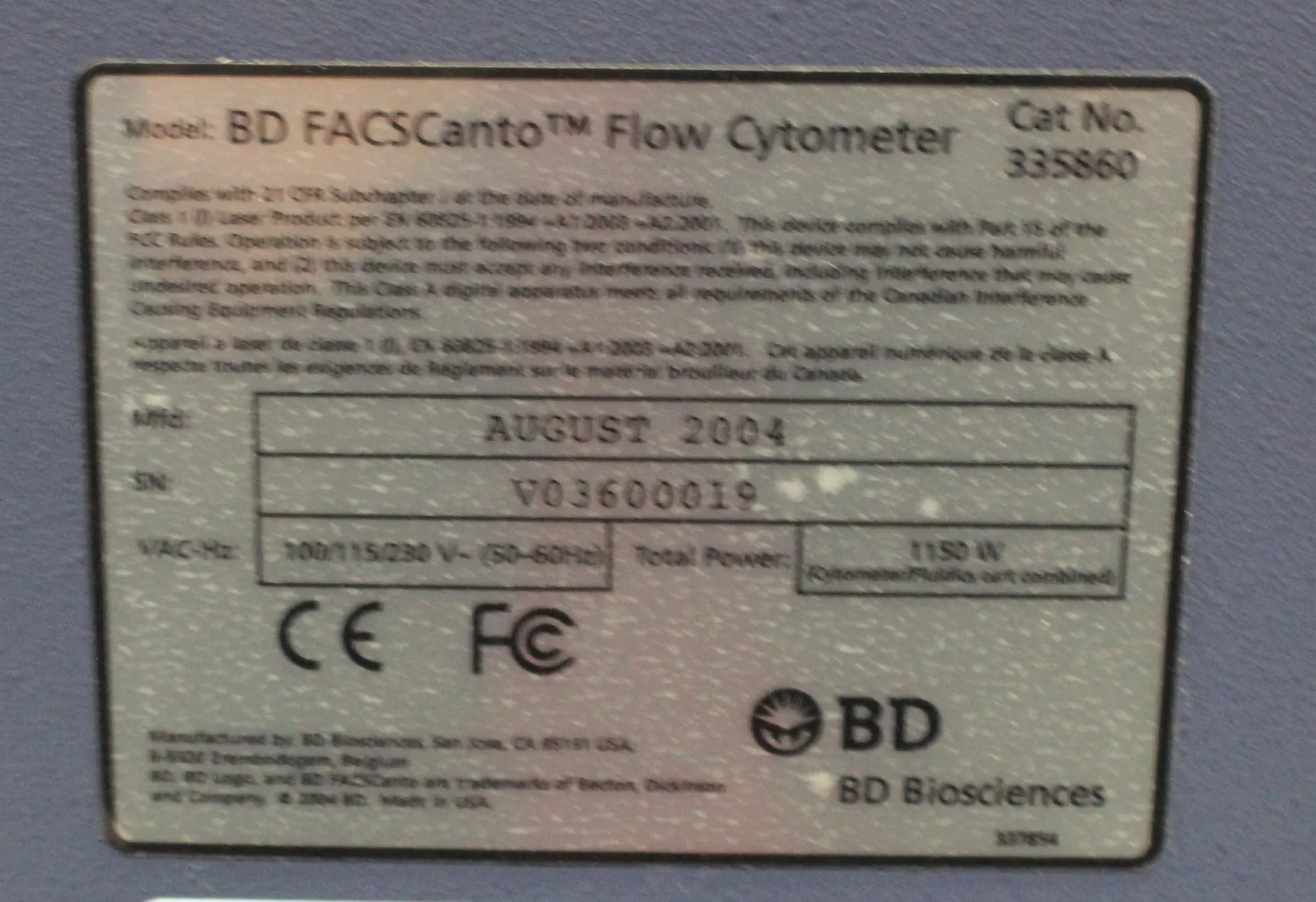 BD FACSCanto Flow Cytometer