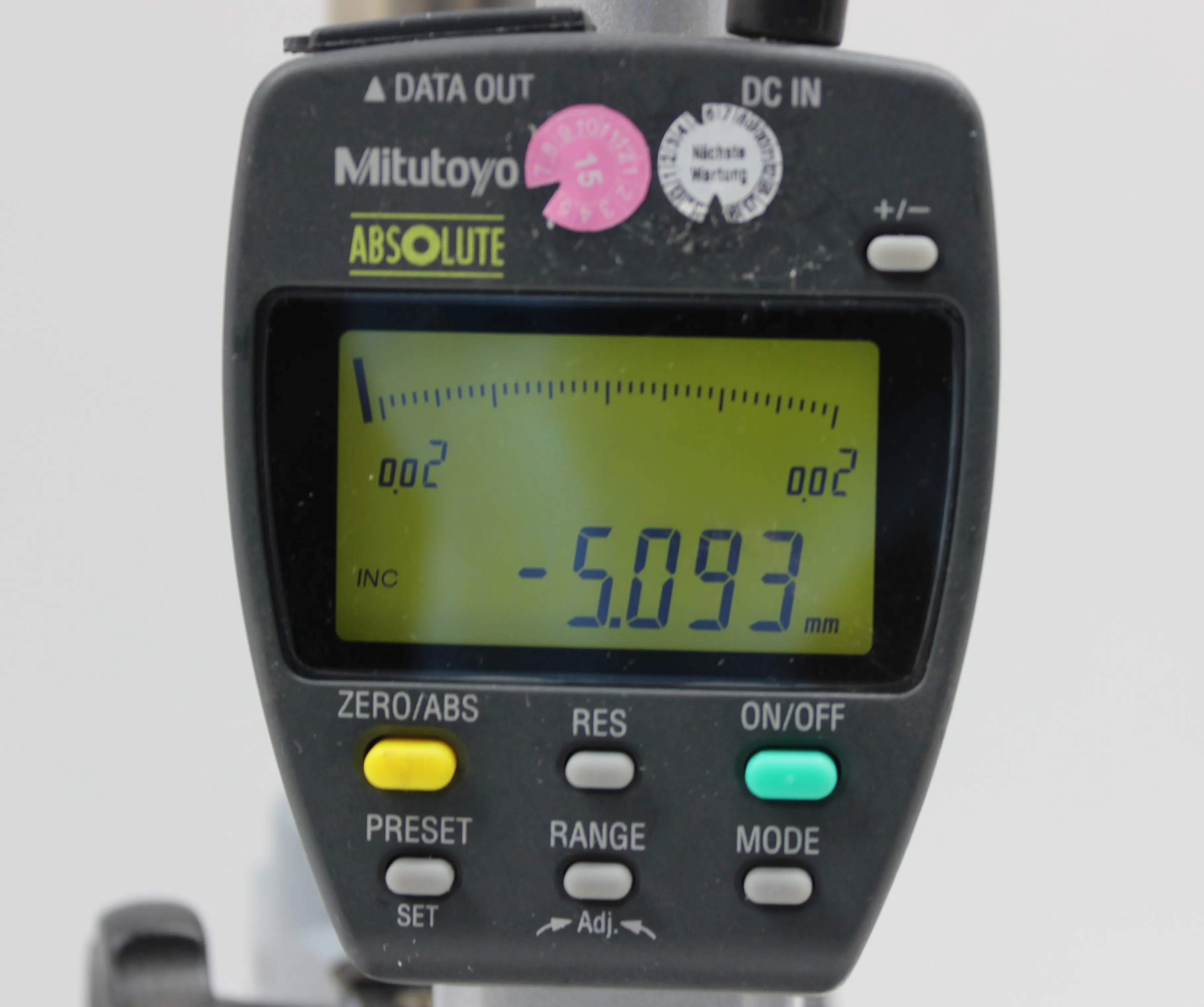 Mitutoyo Granite Comparator Stand 215-151 w/ Electronic Digital Indicator