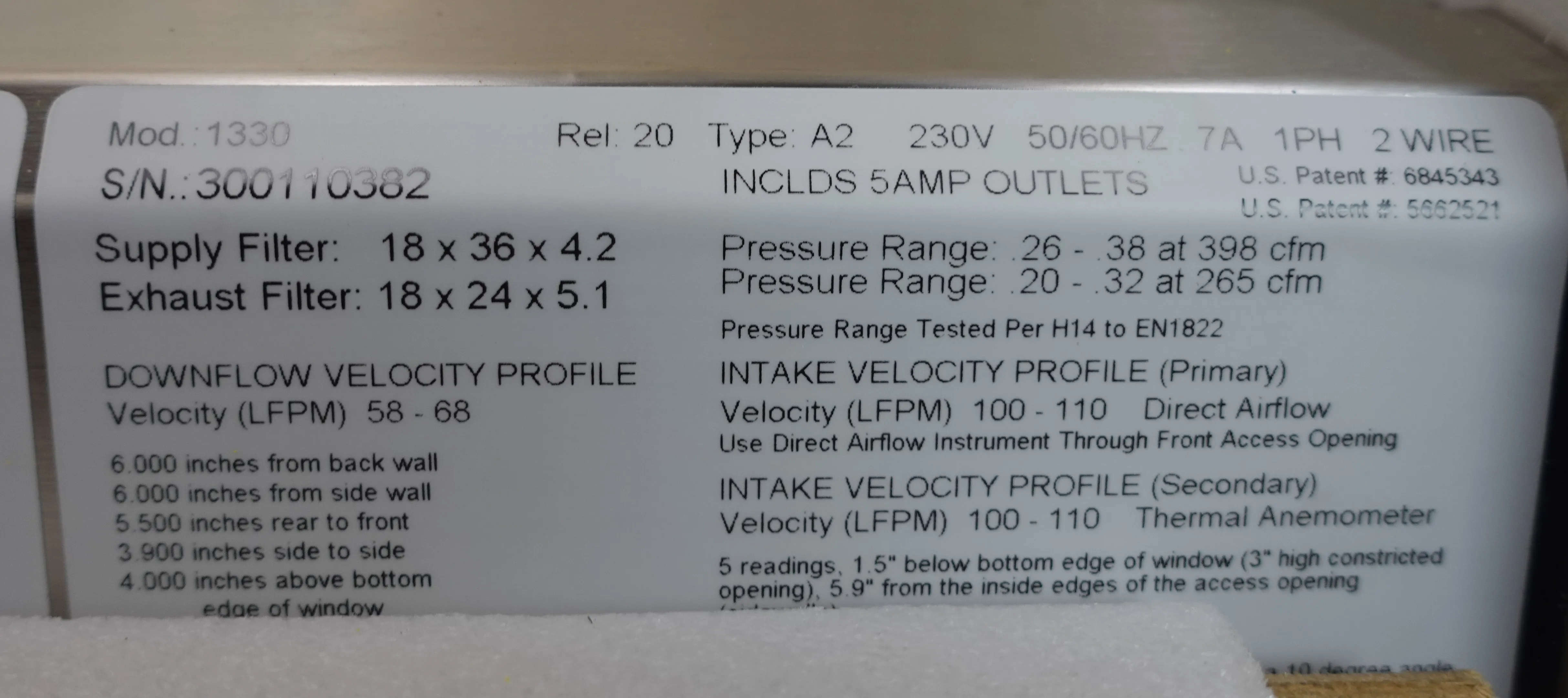 Thermo 1330 2A Biological Safety Cabinet 3ft 230V