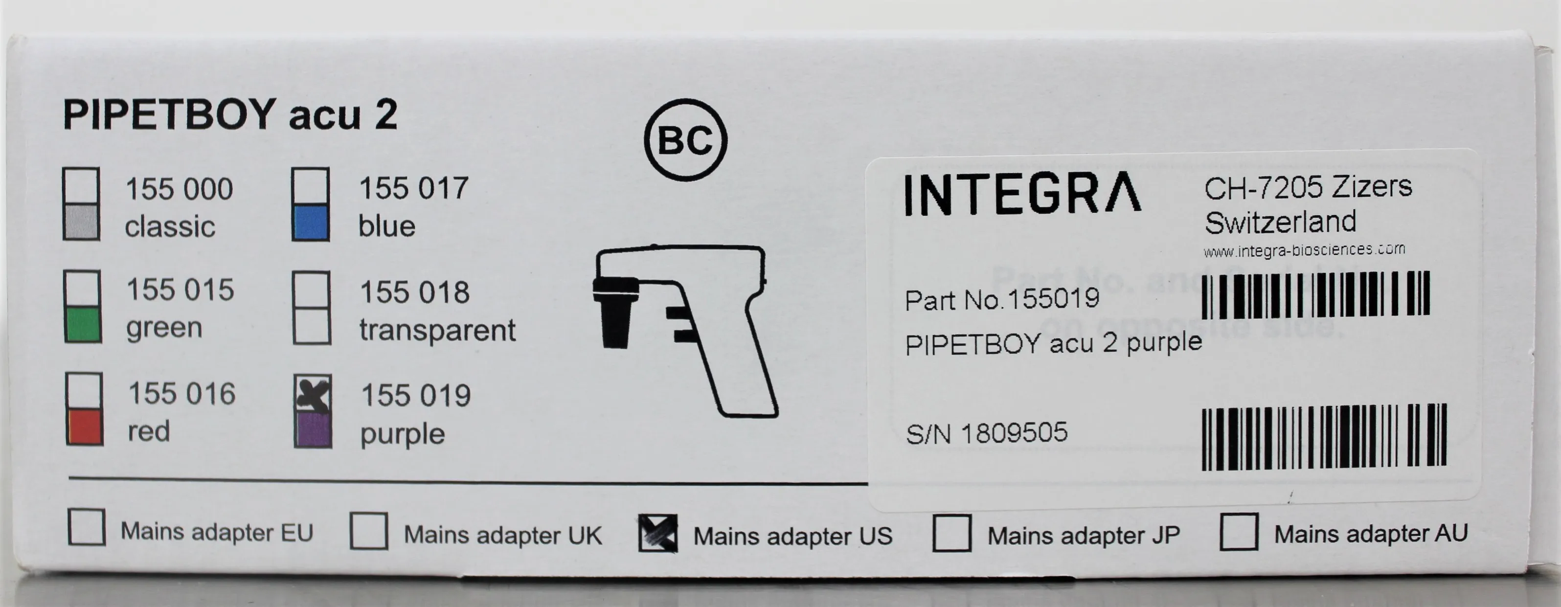 Integra Biosciences Pipetboy 2 Pipettor