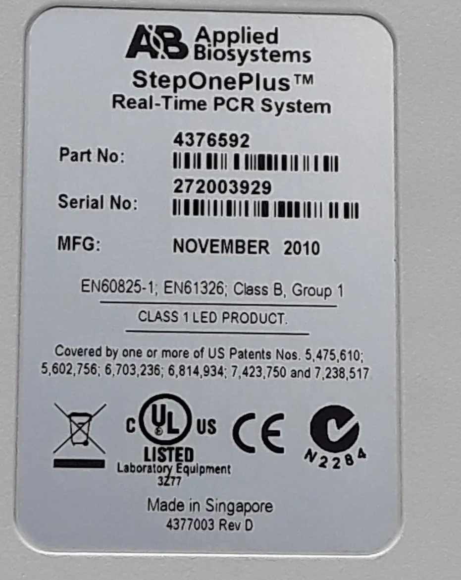 Applied Biosystems Real-Time PCR System 4376592