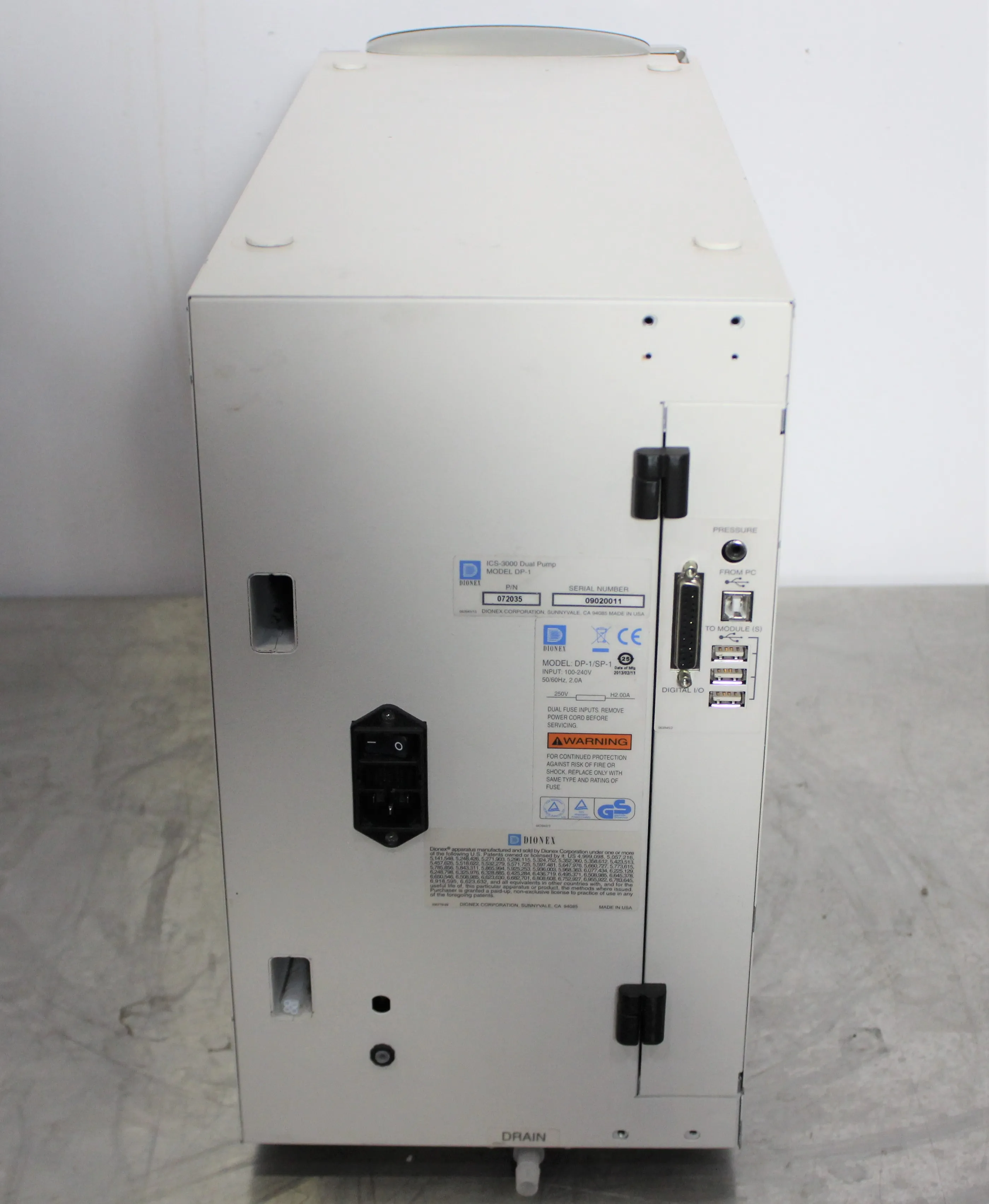 Dionex ICS-3000 DP-1 Dual Piston Pump for Ion Chromatograph