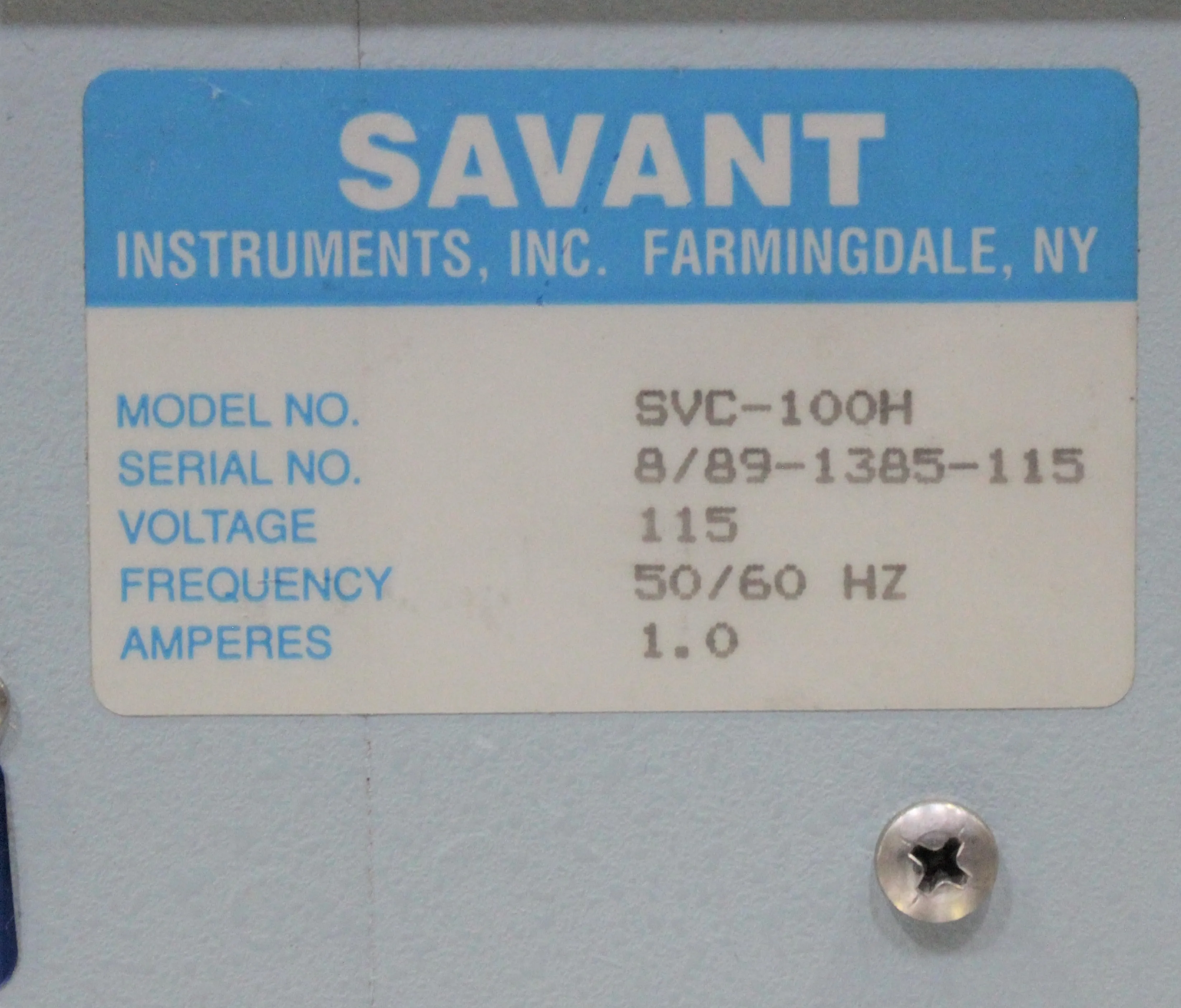 Savant SVC-100H SpeedVac Concentrator