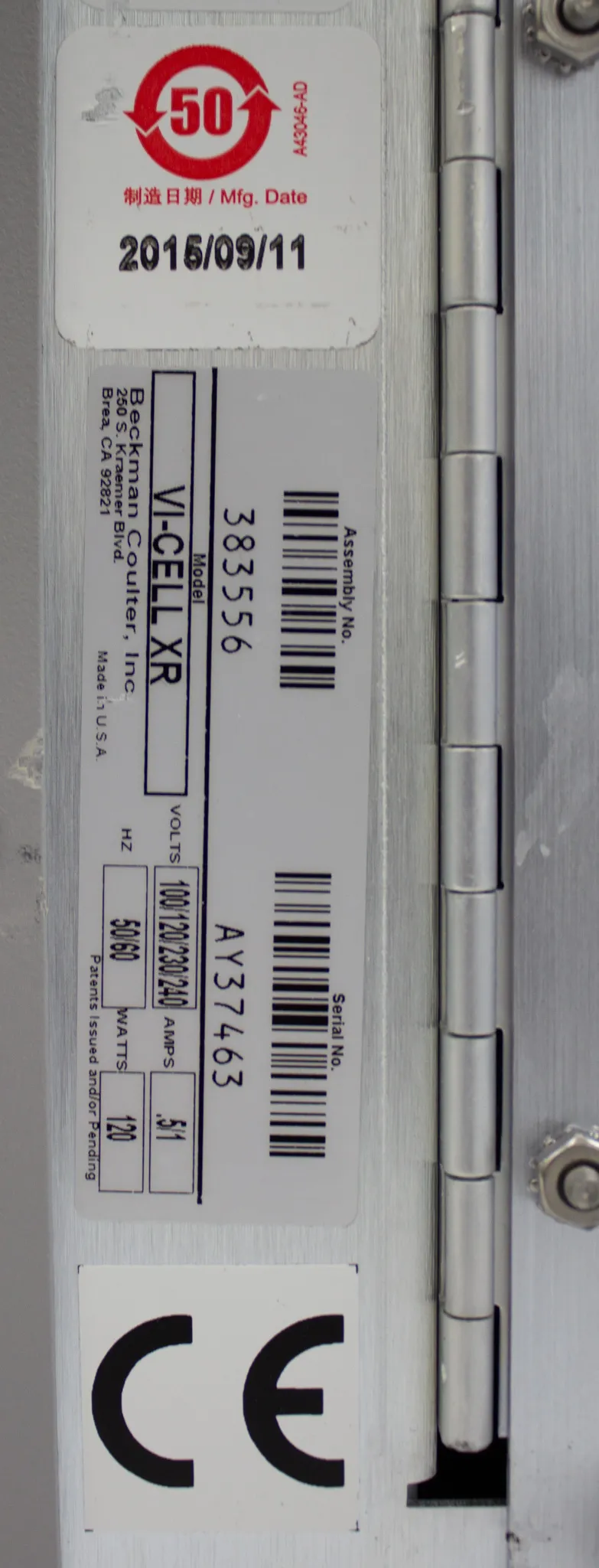 Beckman Coulter VI Cell XR Cell Viability Analyzer