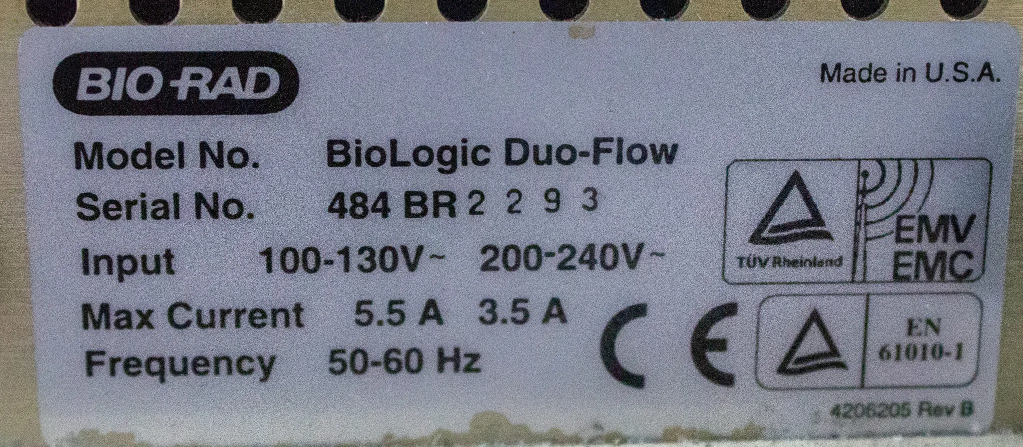 Bio-Rad Bio-Logic Duo-Flow Chromatography System