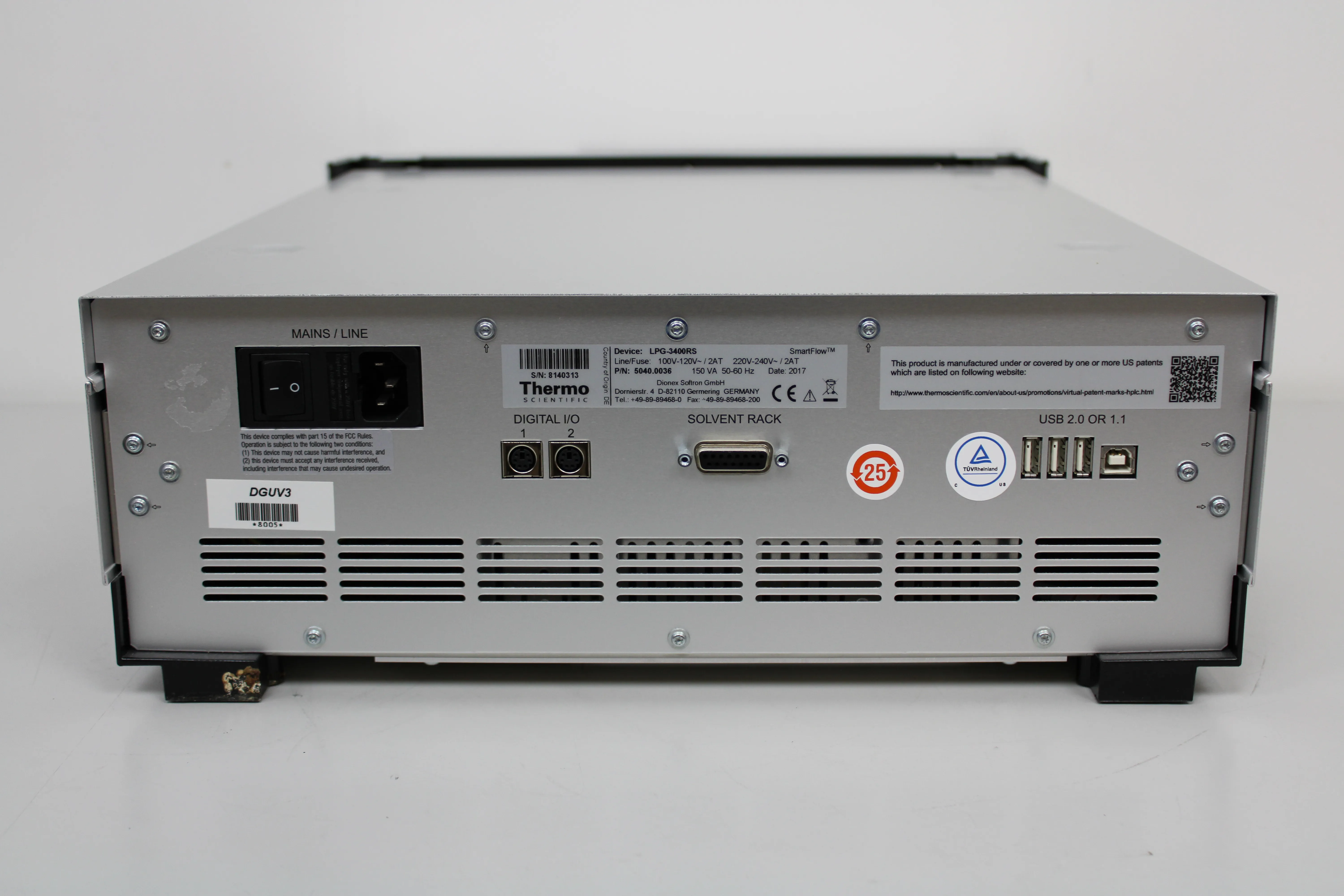 Thermo Scientific Dionex UltiMate 3000 LPG-3400RS Quaternary Pump HPLC