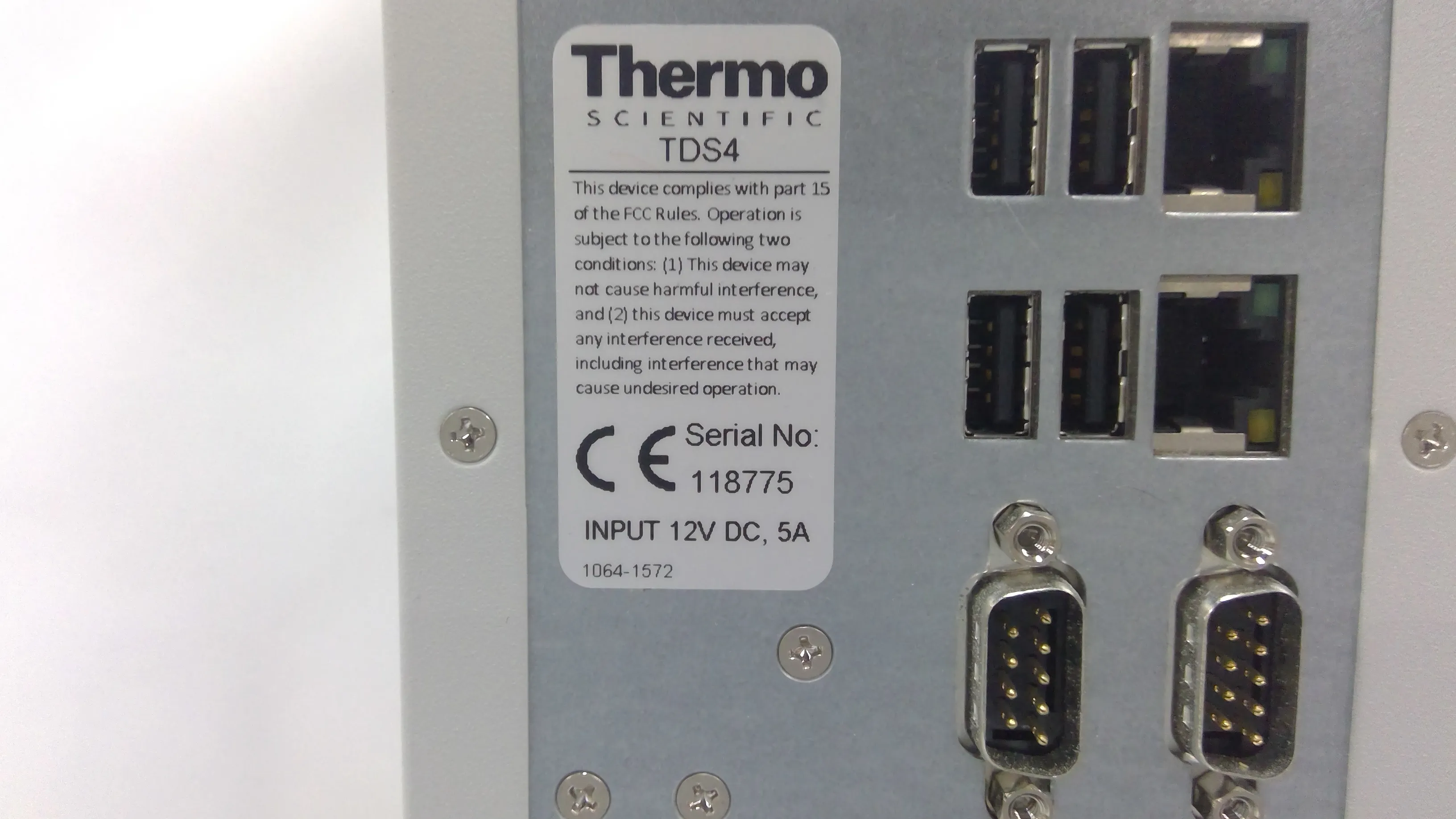 Thermo Scientific TDS4 Controller Chemistry