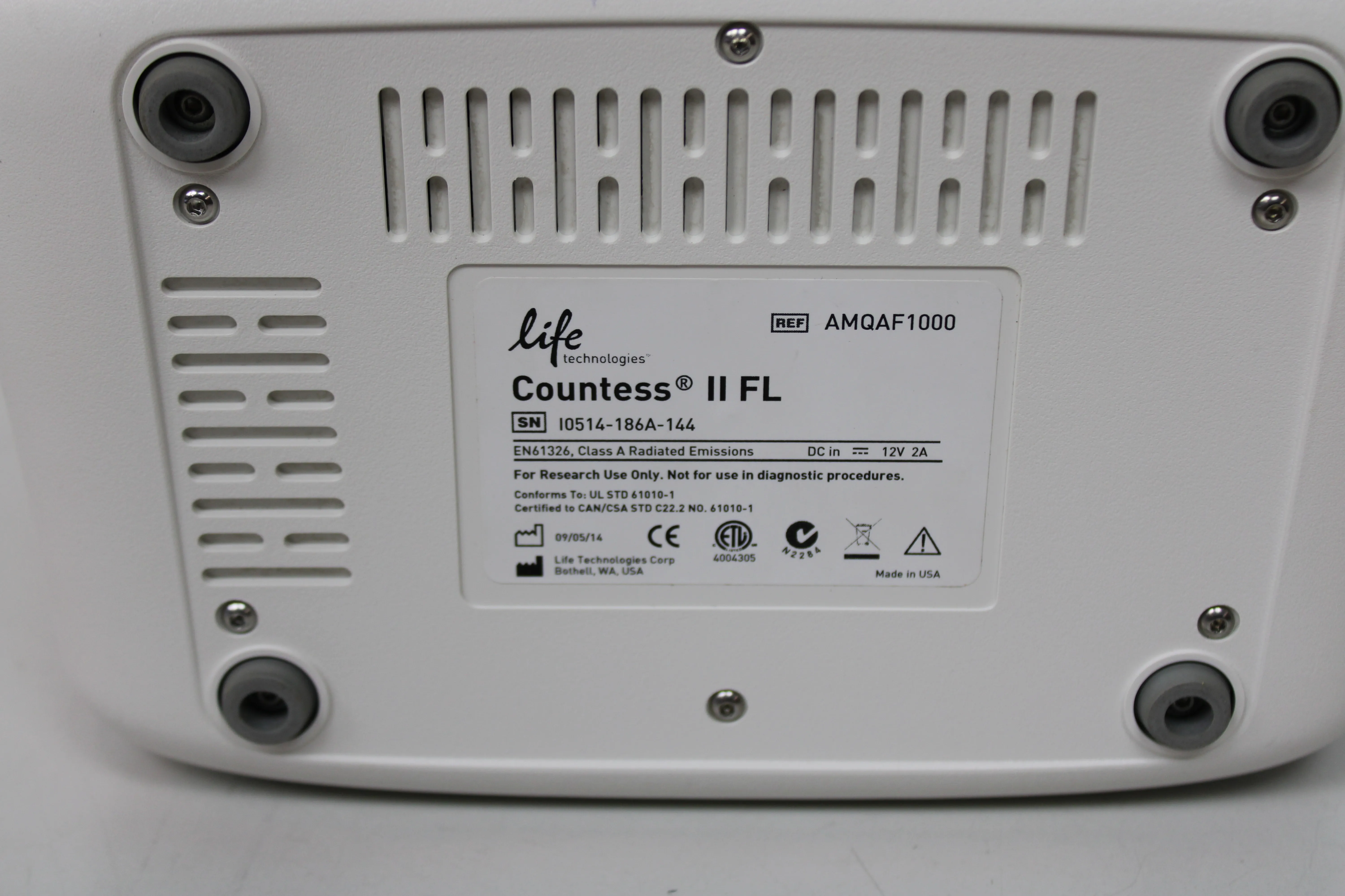 Life Technologies Countess II FL Automated Cell Counter AMQAF1000