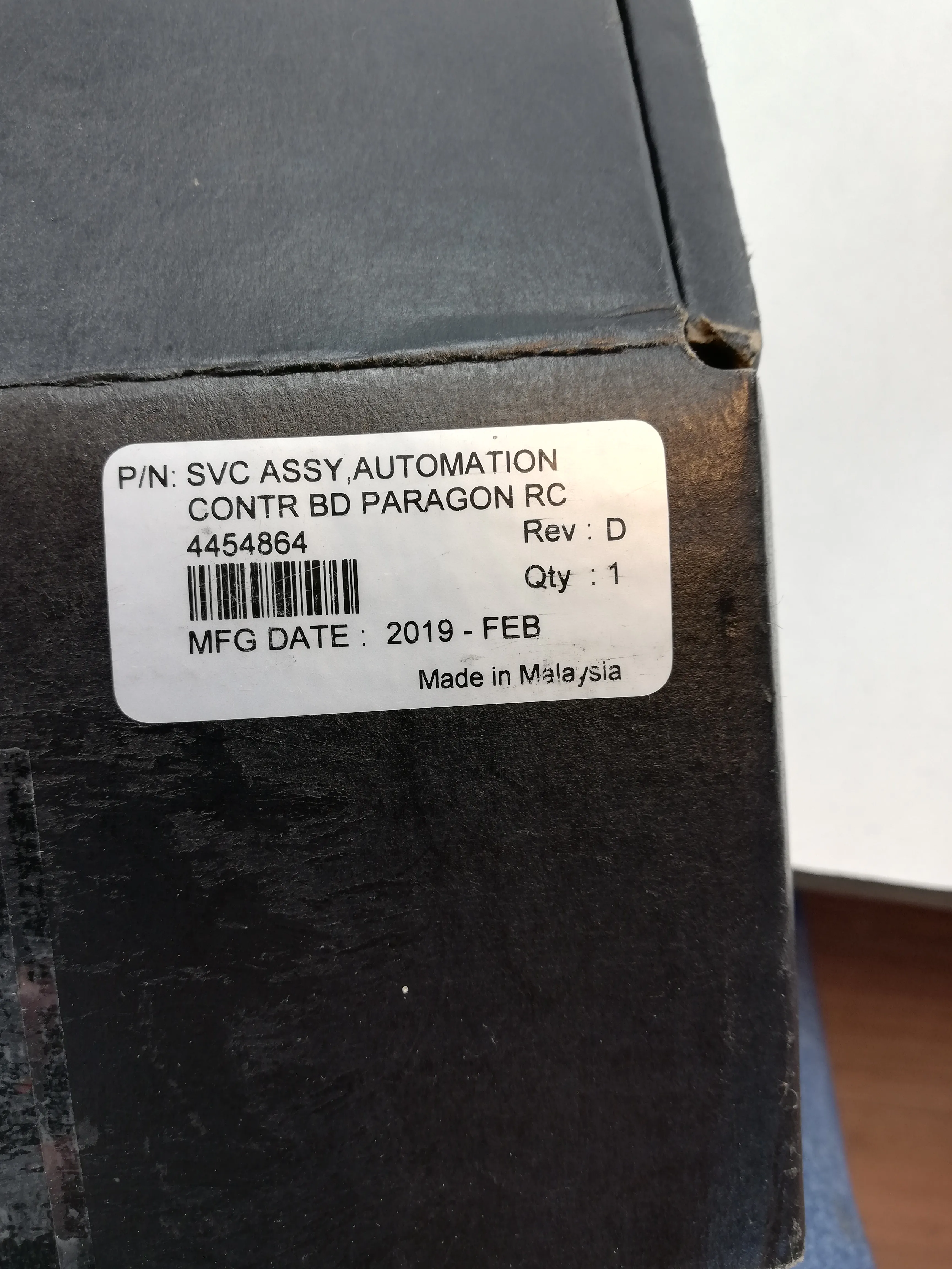 Life Technologies 4454864 SVC ASSY Automation Contr BD Paragon RC