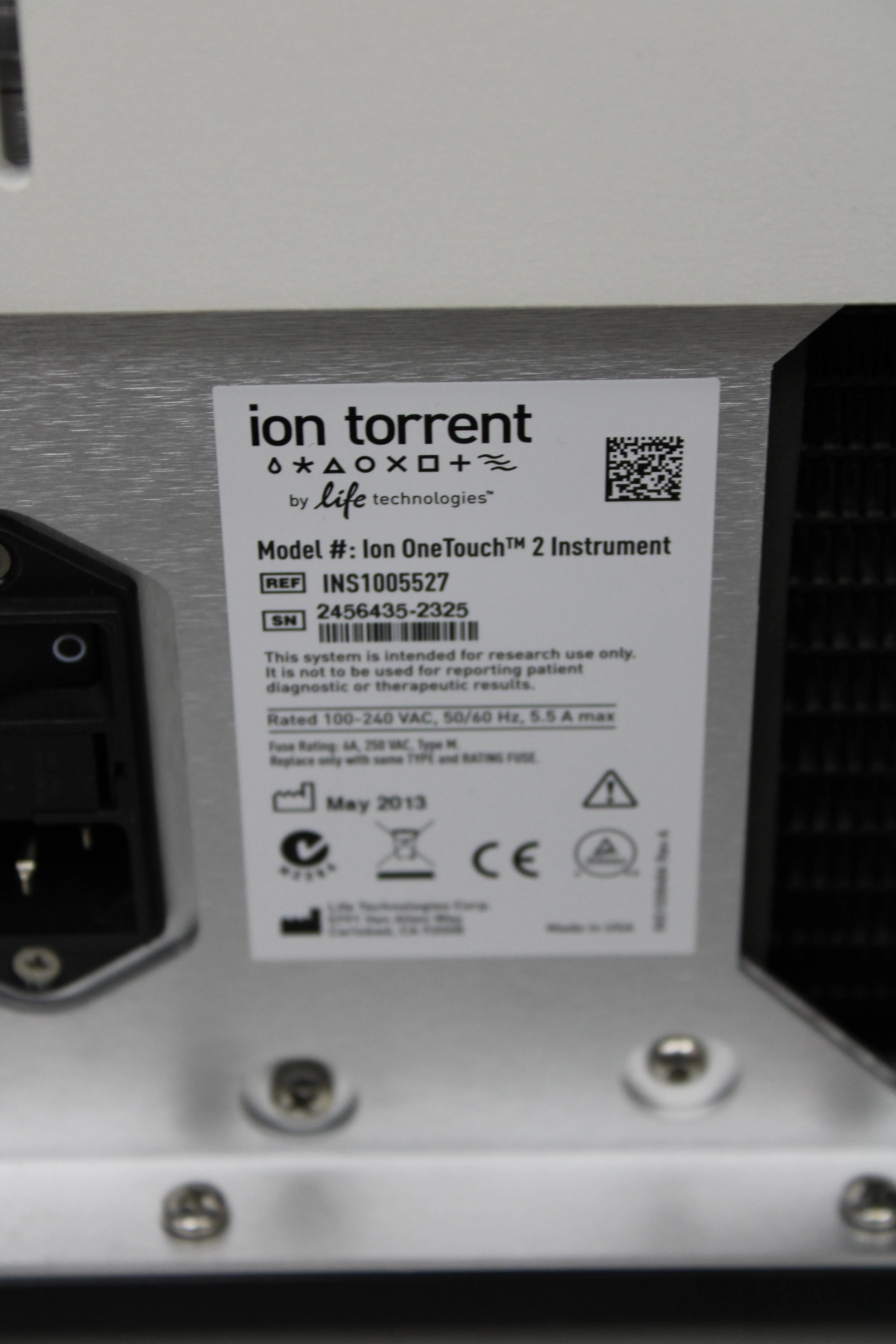 Ion Torrent Ion OneTouch 2 DNA Sequencer