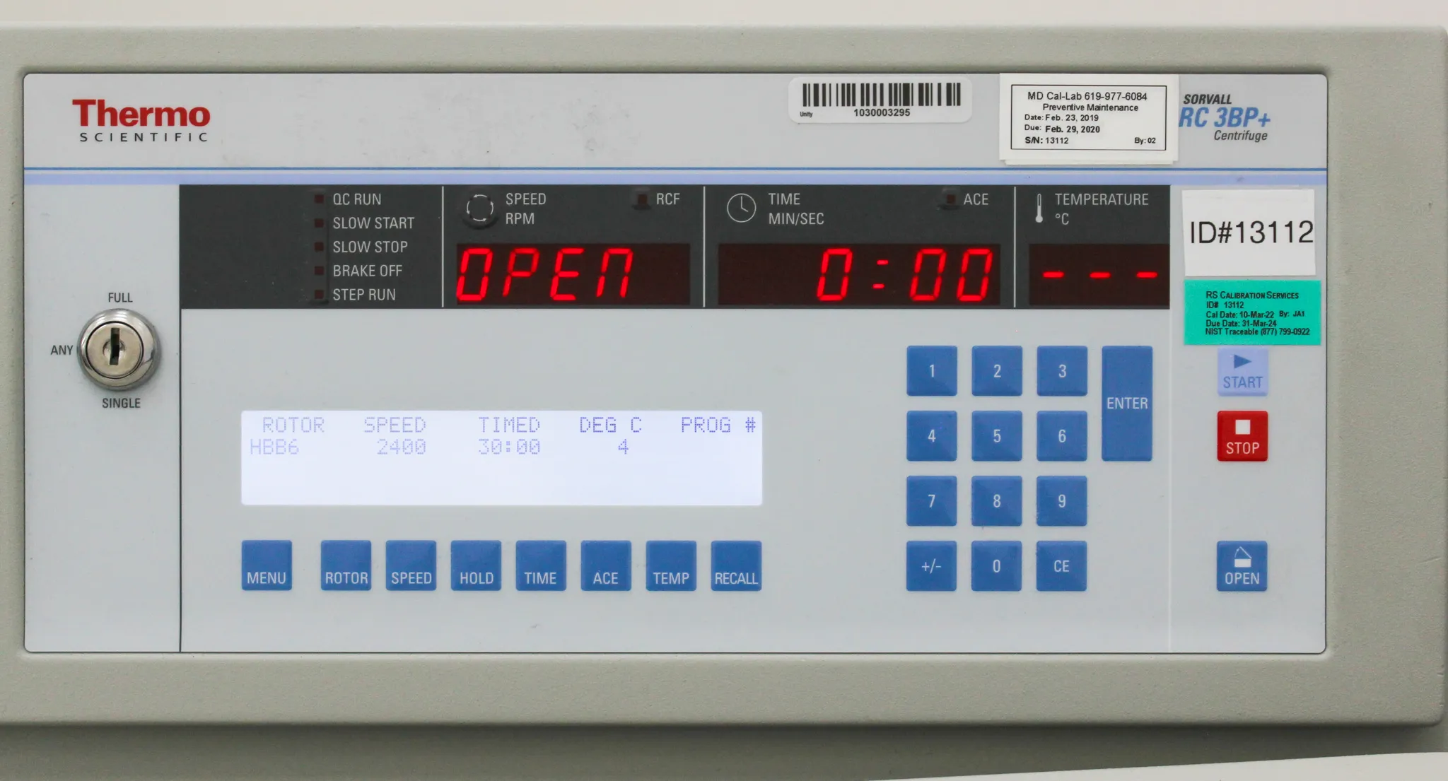 Thermo Scientific Sorvall RC3BP+ Plus Low-Speed Centrifuge