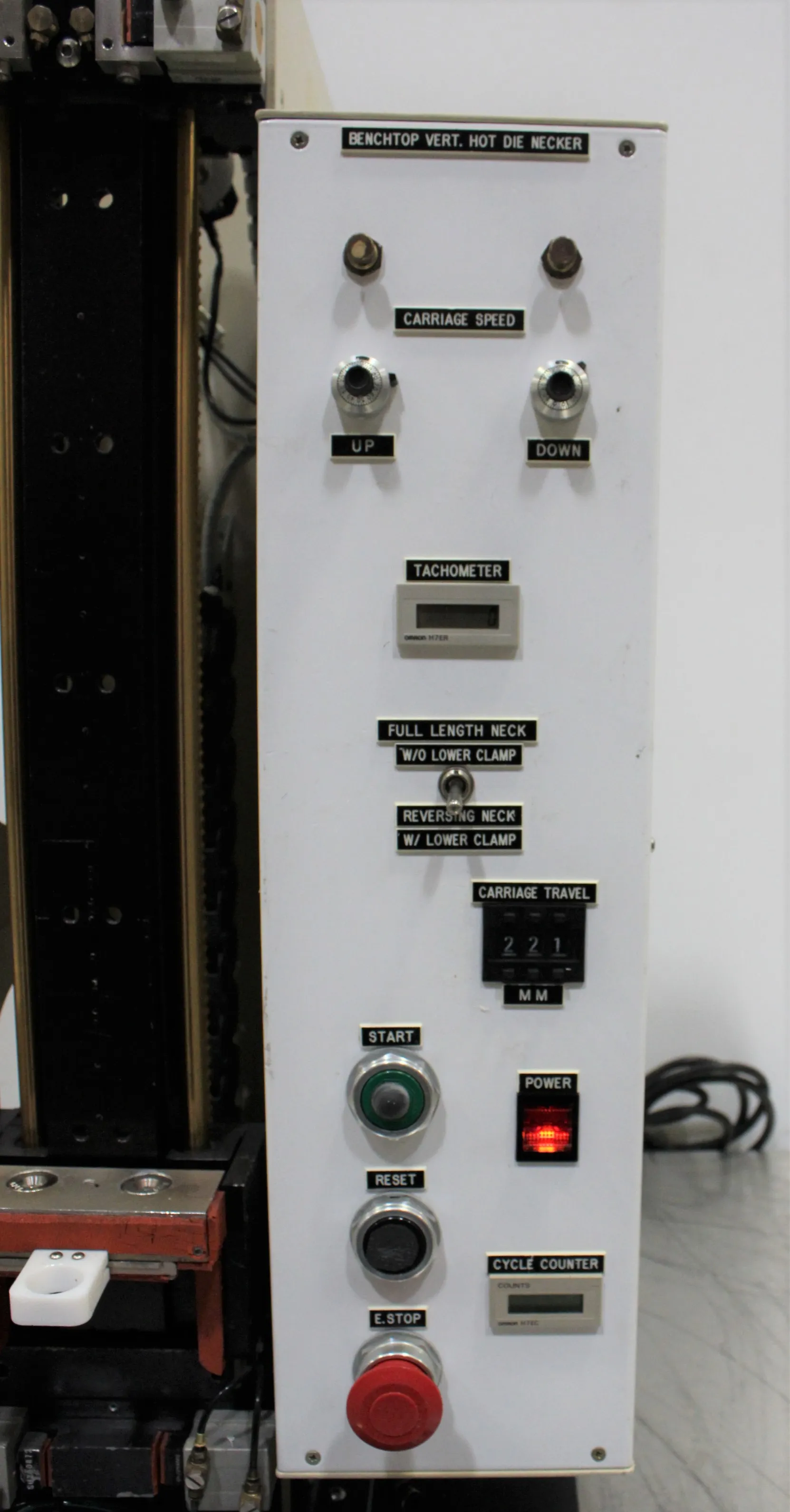 Custom Vertical Hot Die Necker - Laboratory Equipment