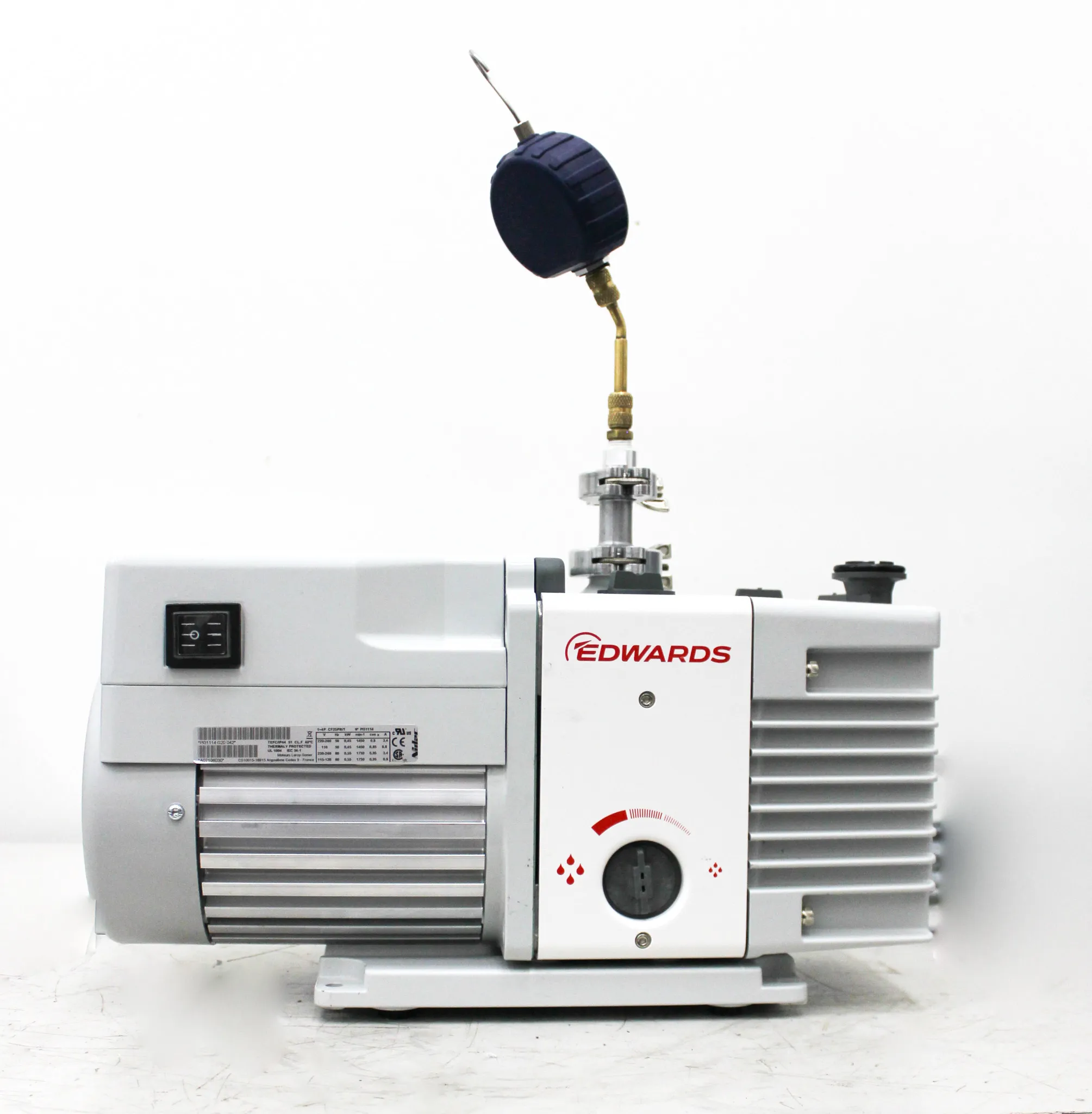 Edwards RV8 Rotary Vane Vacuum Pump 120V/220V 50Hz/60Hz