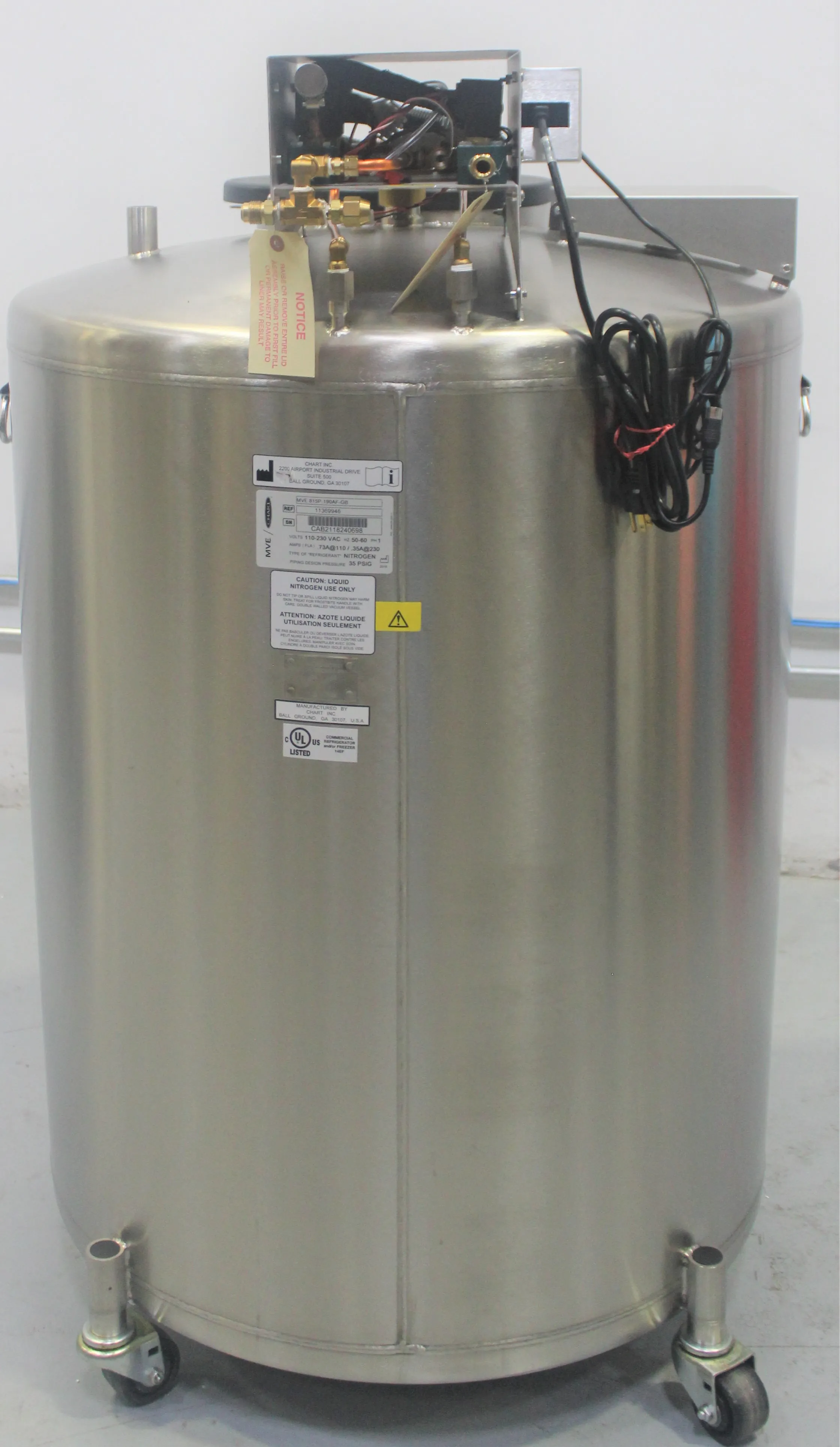 MVE 800 Series -190C Cryogenic Freezer