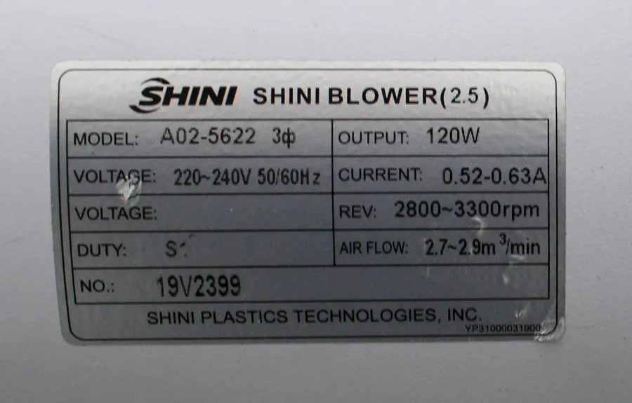 SHD-25 Hopper Dryer for Drying Plastics - Shini - SHD-25 - 30-Day Warranty, 100% Parts and Labor