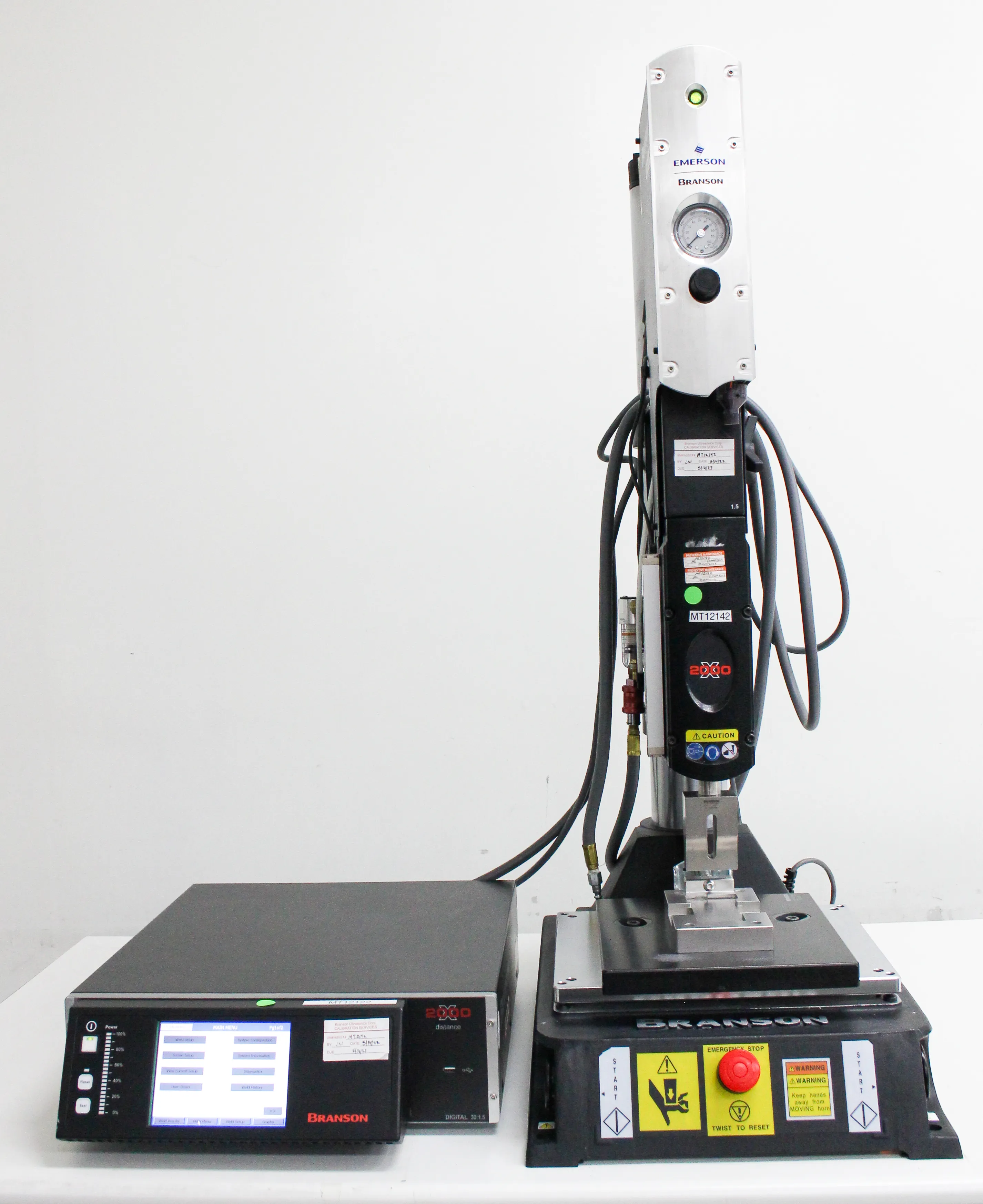 Branson 2000X AED & 2000 XDT Ultrasonic Welding System w/ Table